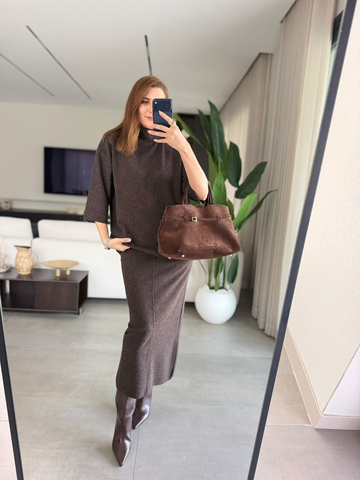Acı Kahve Belinda Korse Etekli Takım