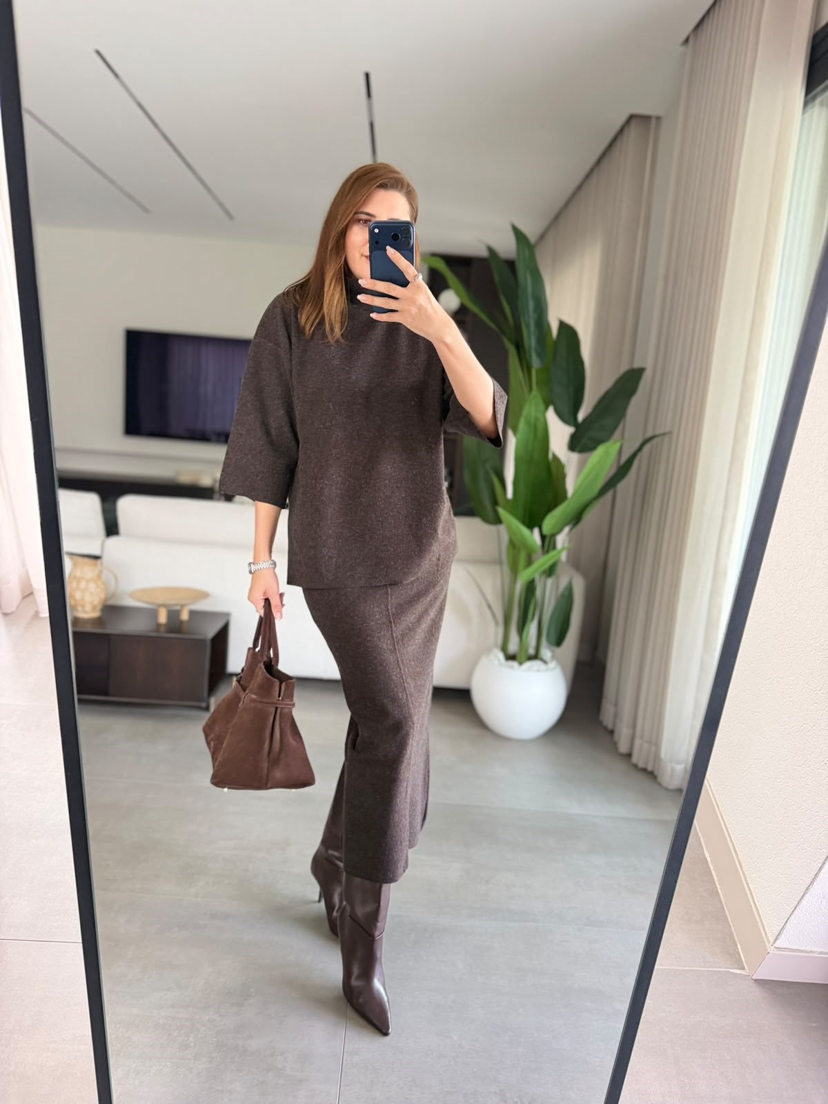 Acı Kahve Belinda Korse Etekli Takım