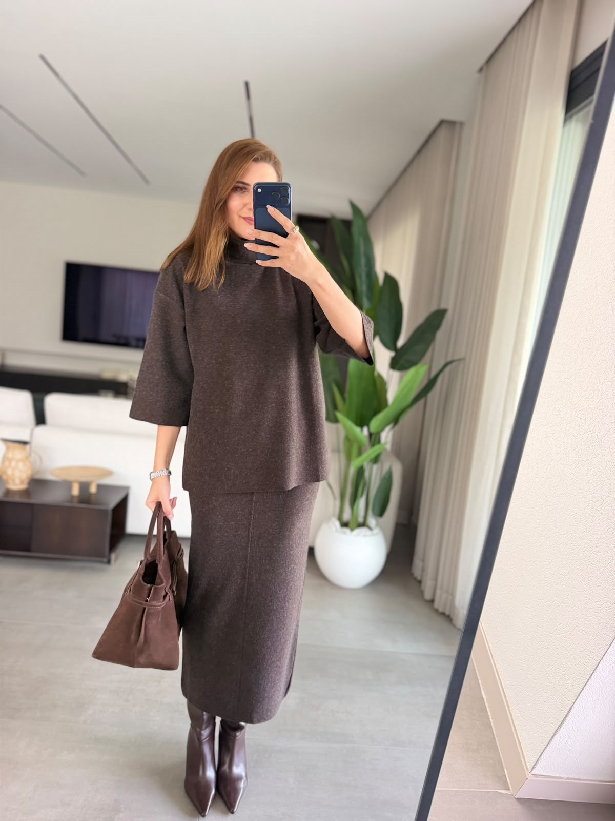 Acı Kahve Belinda Korse Etekli Takım