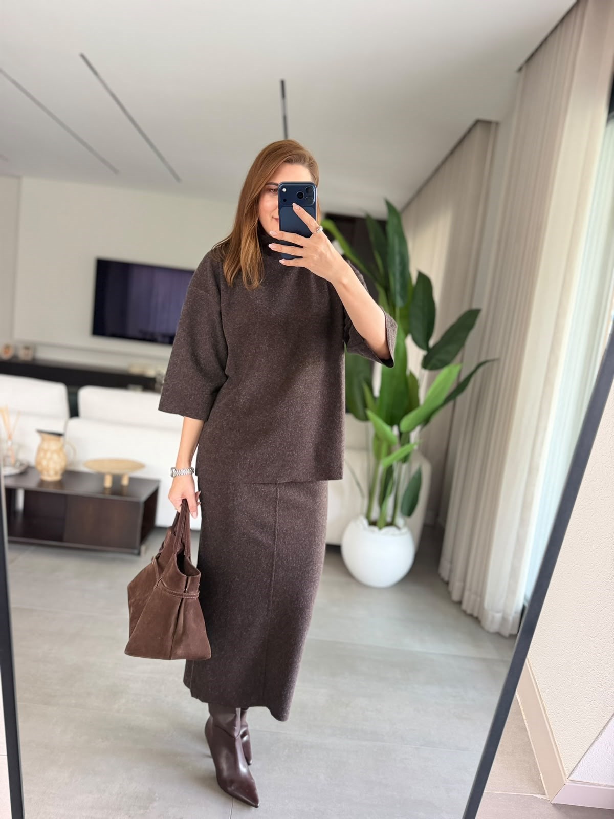 Acı Kahve Belinda Korse Etekli Takım