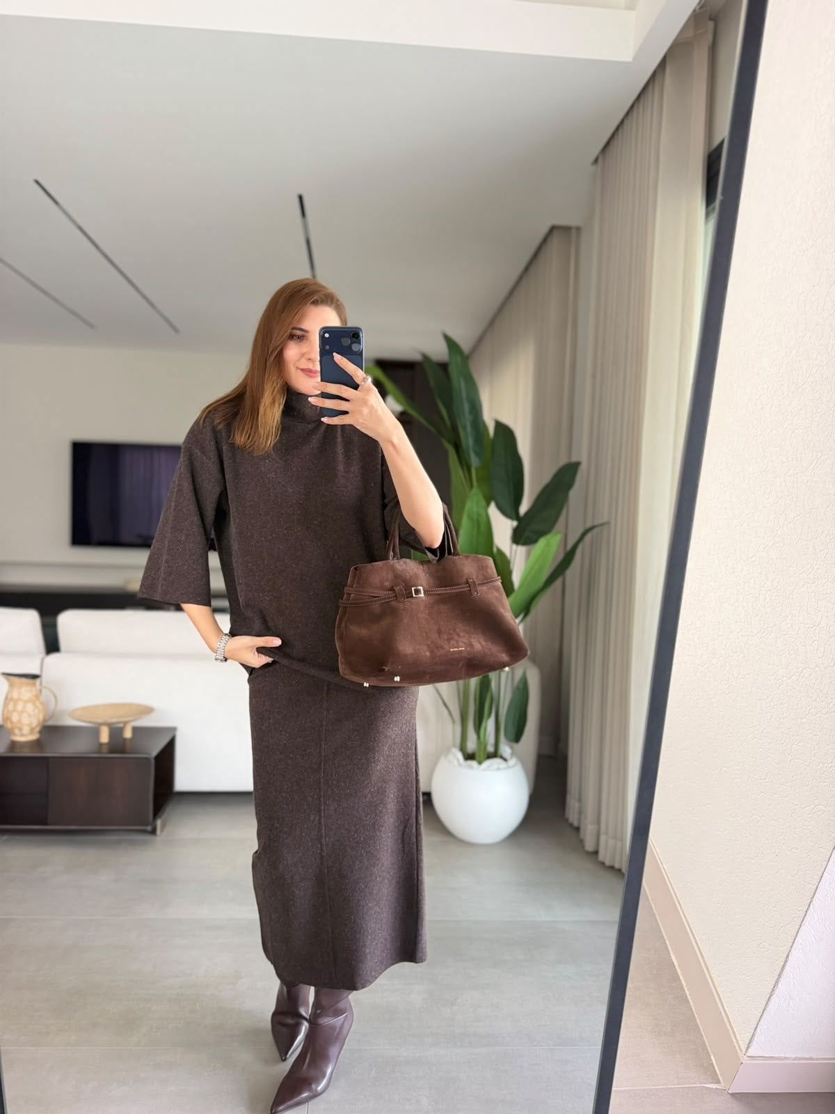 Acı Kahve Belinda Korse Etekli Takım