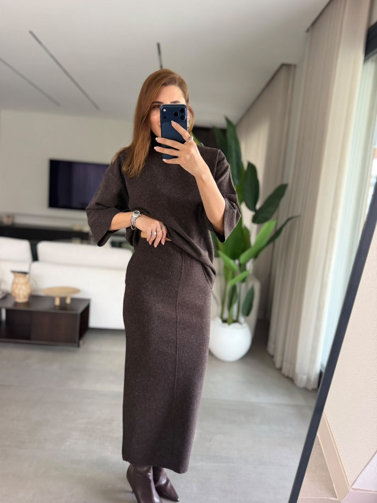 Acı Kahve Belinda Korse Etekli Takım