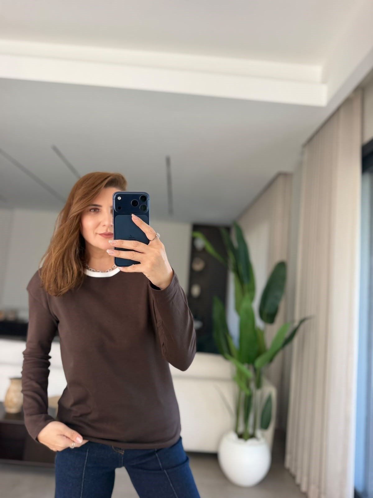 Acı Kahve  Biyeli Mas Bluz