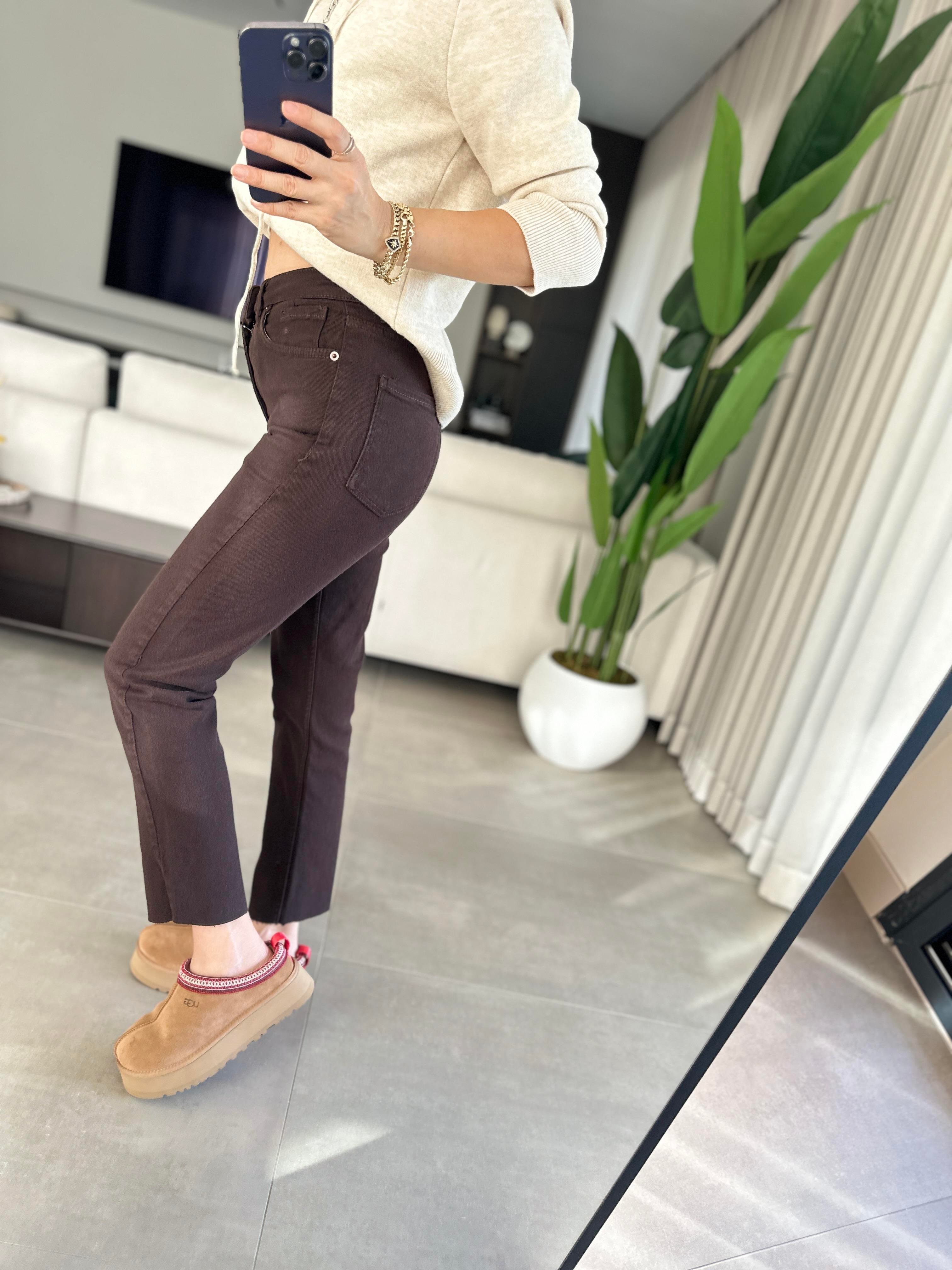 Acı Kahve Boyfit Pantolon