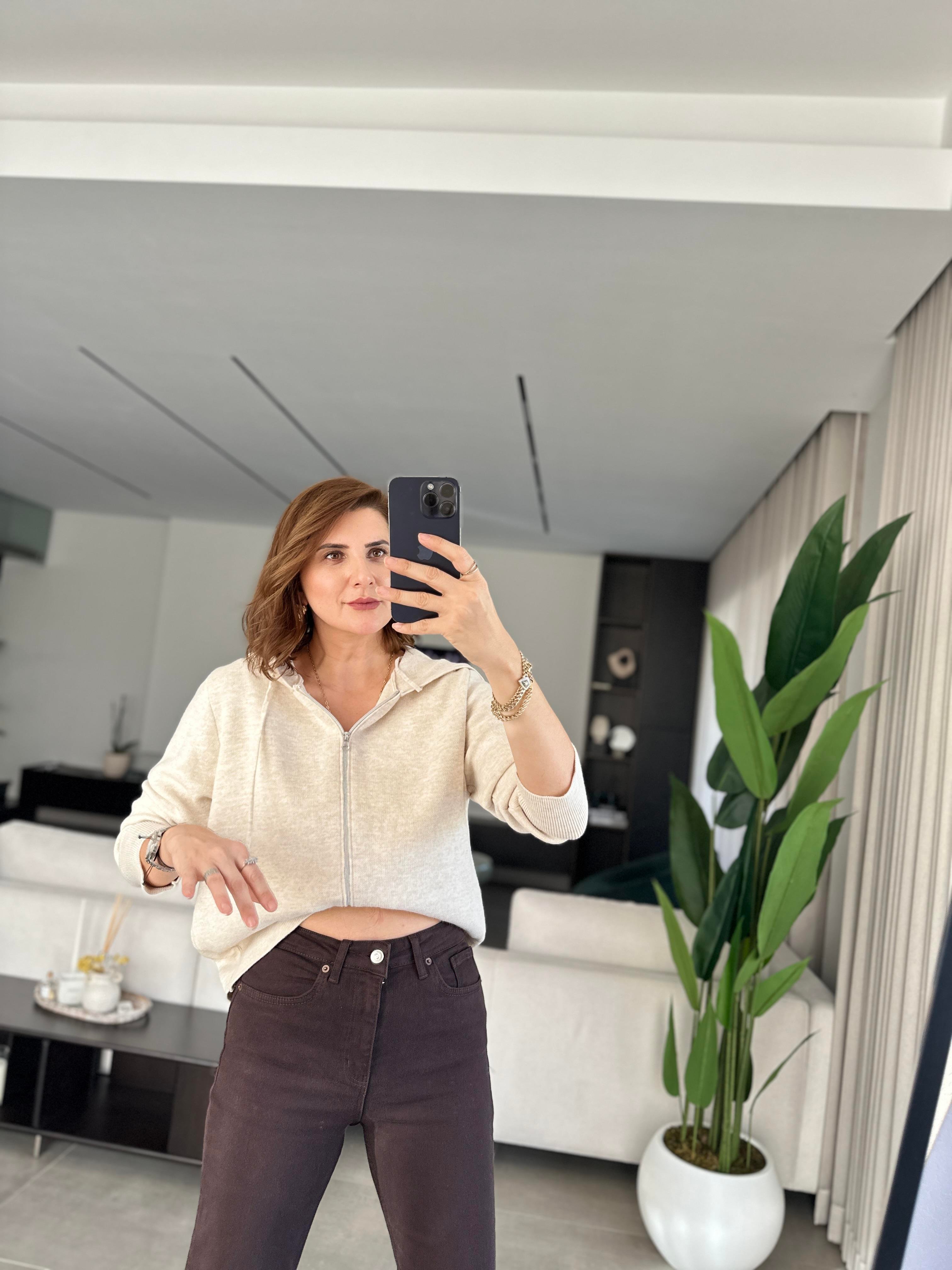 Acı Kahve Boyfit Pantolon