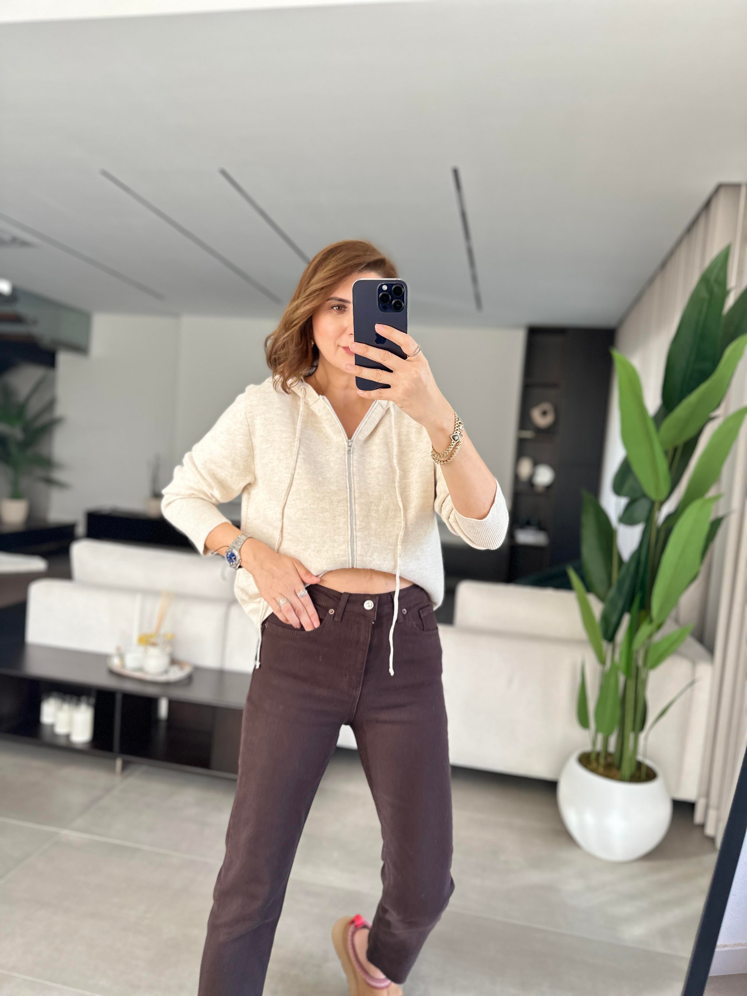 Acı Kahve Boyfit Pantolon