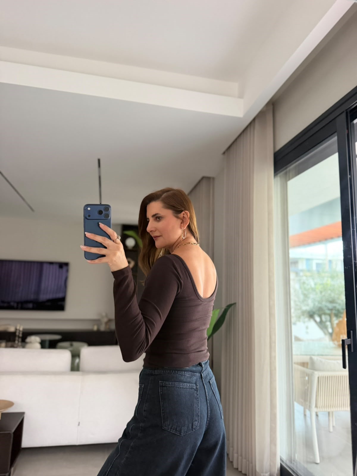 Acı Kahve Gloplu Bluz