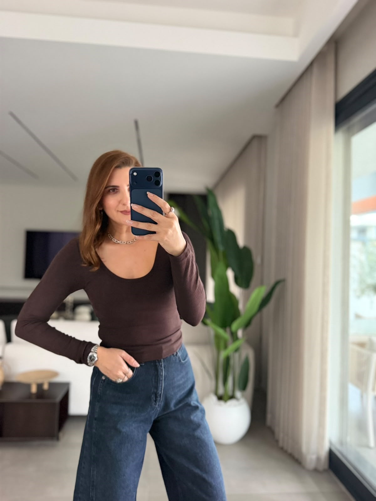 Acı Kahve Gloplu Bluz