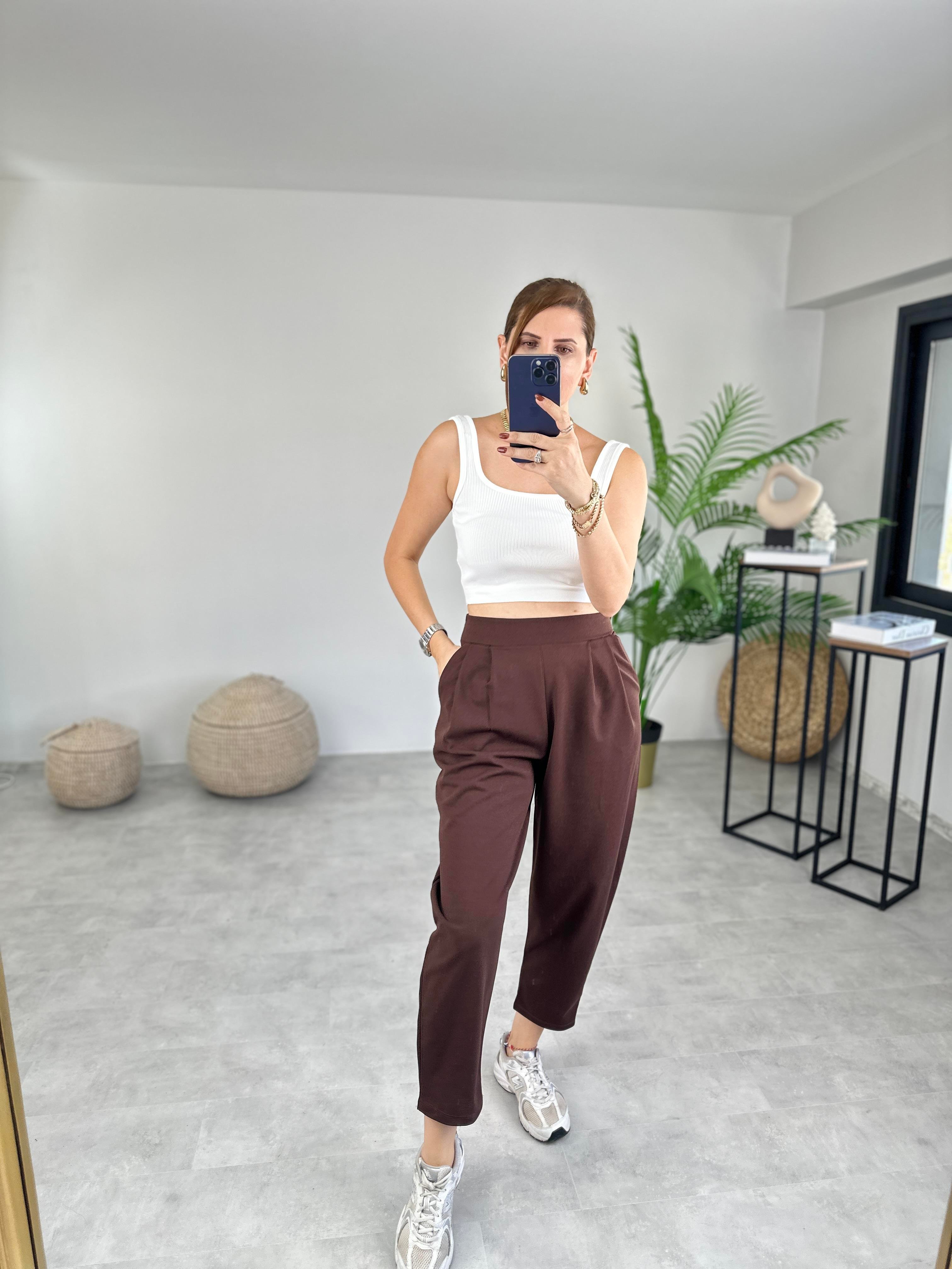 ACI KAHVE HAREM PANTOLON