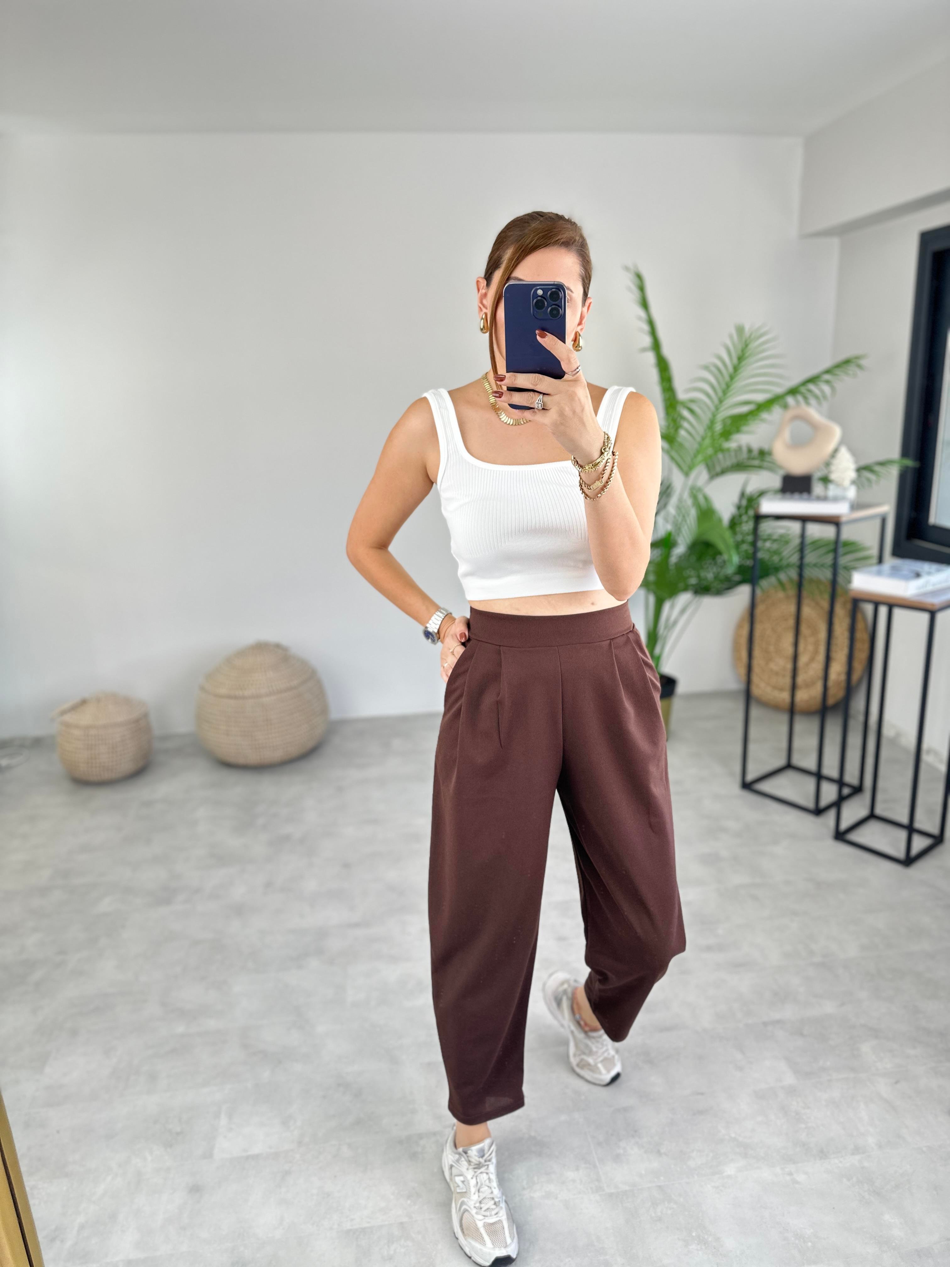 ACI KAHVE HAREM PANTOLON