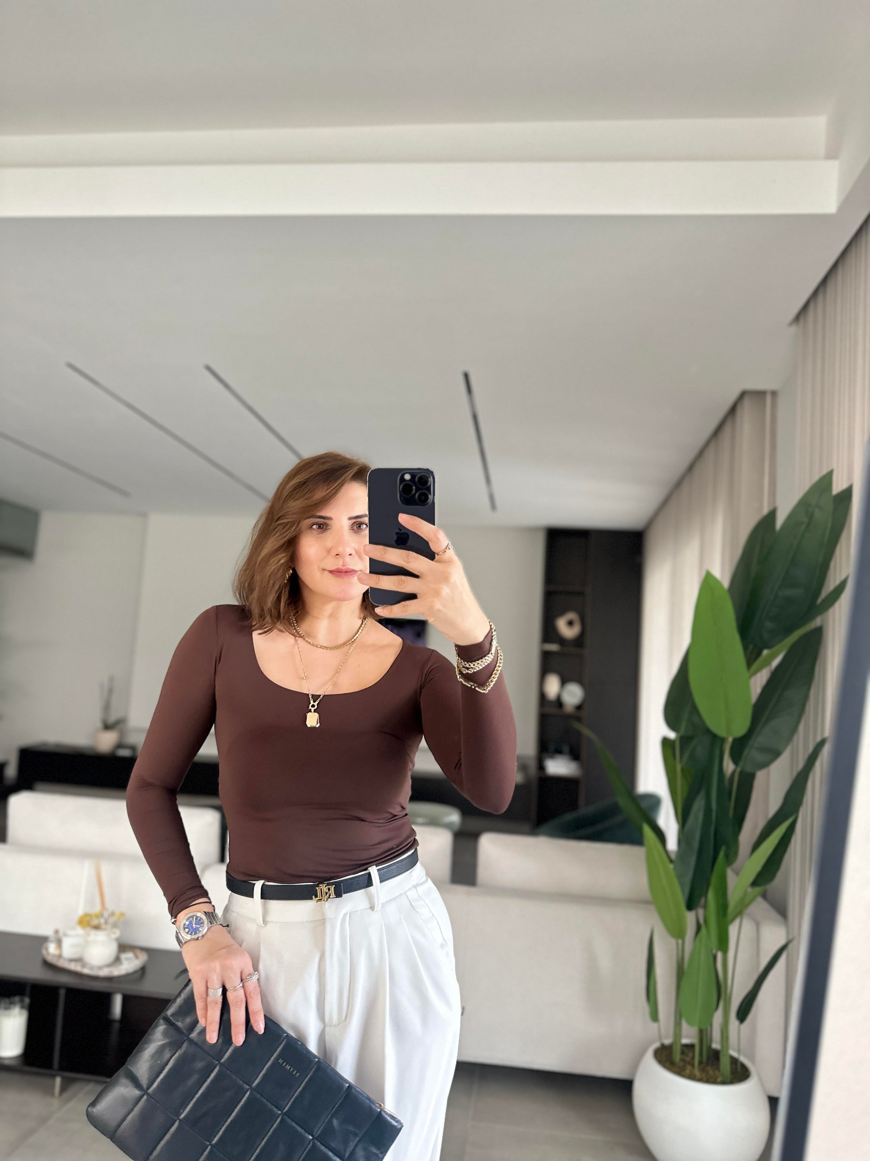 Acı Kahve Kare Yaka Badi