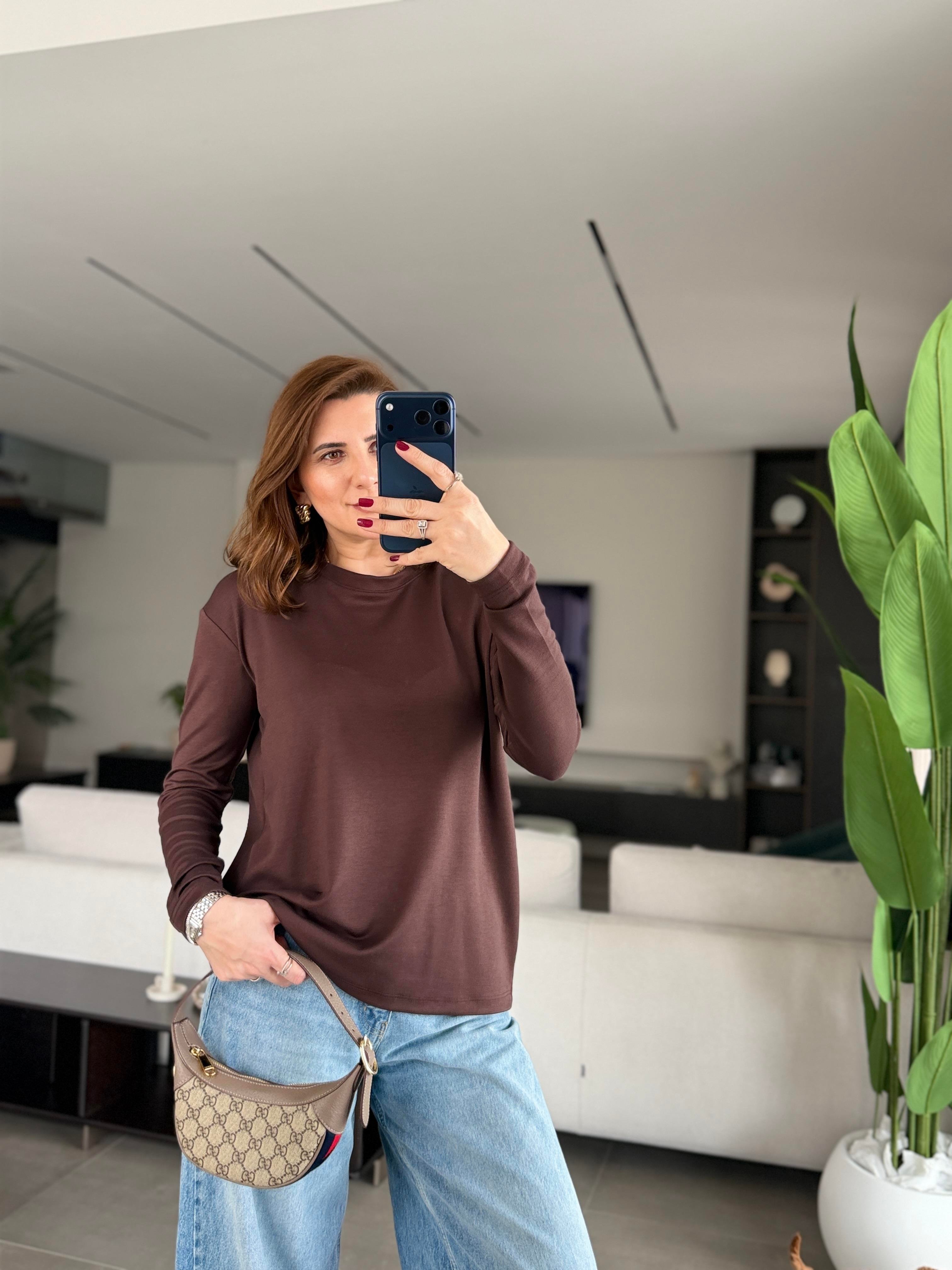 Acı Kahve Malta Bisiklet Yaka Basic Sweat