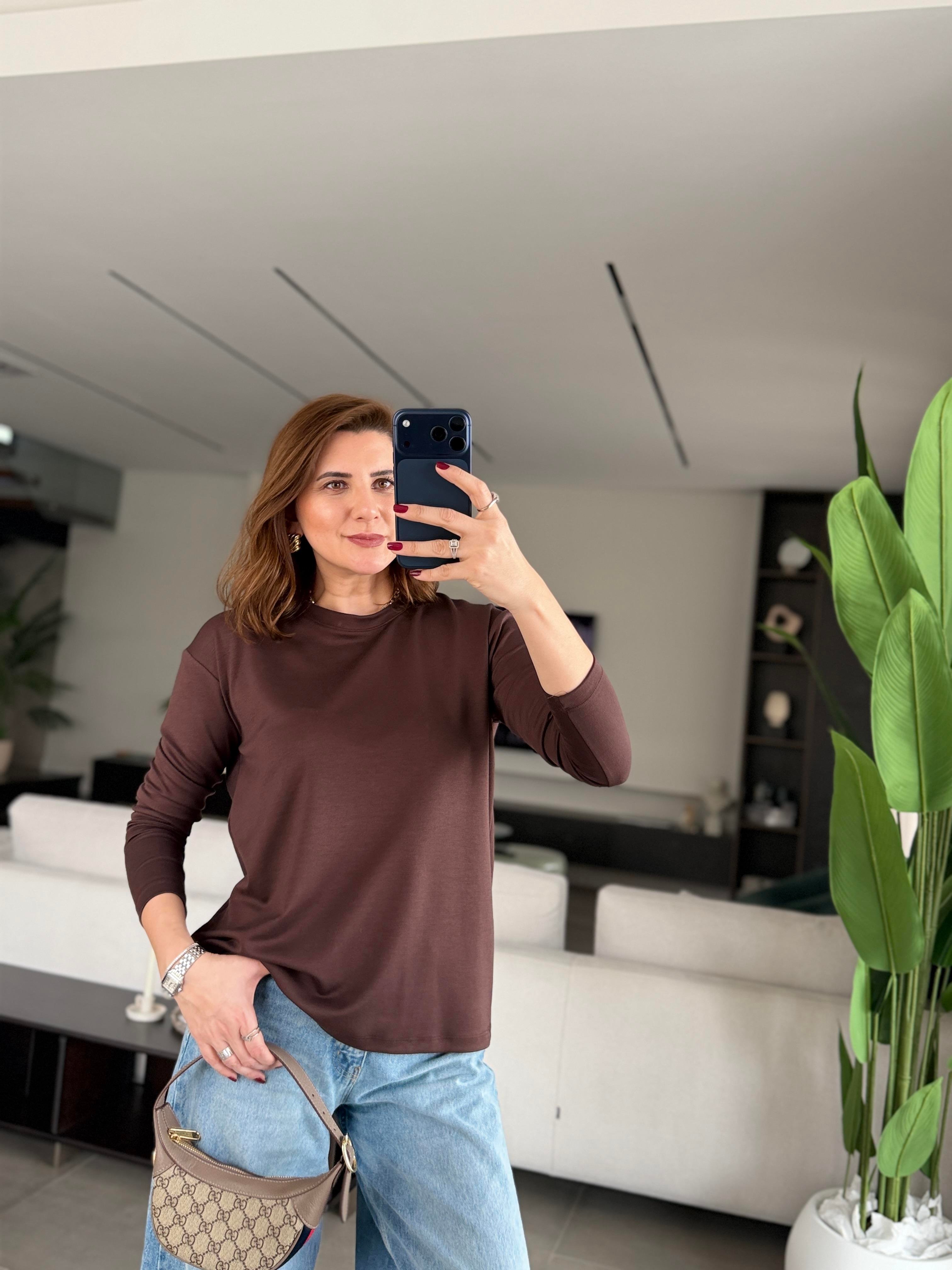 Acı Kahve Malta Bisiklet Yaka Basic Sweat