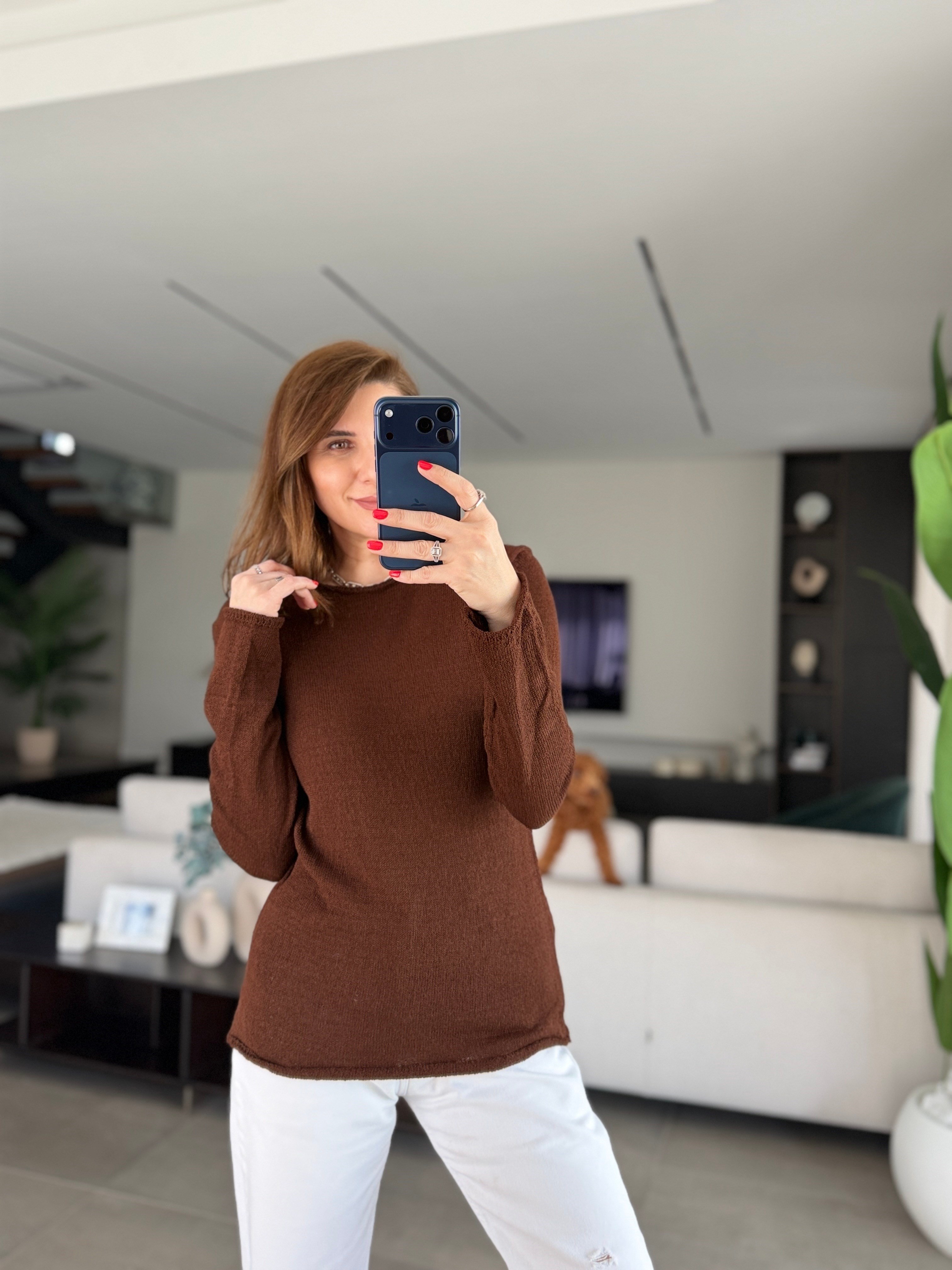 Acı Kahve Merserize Bluz