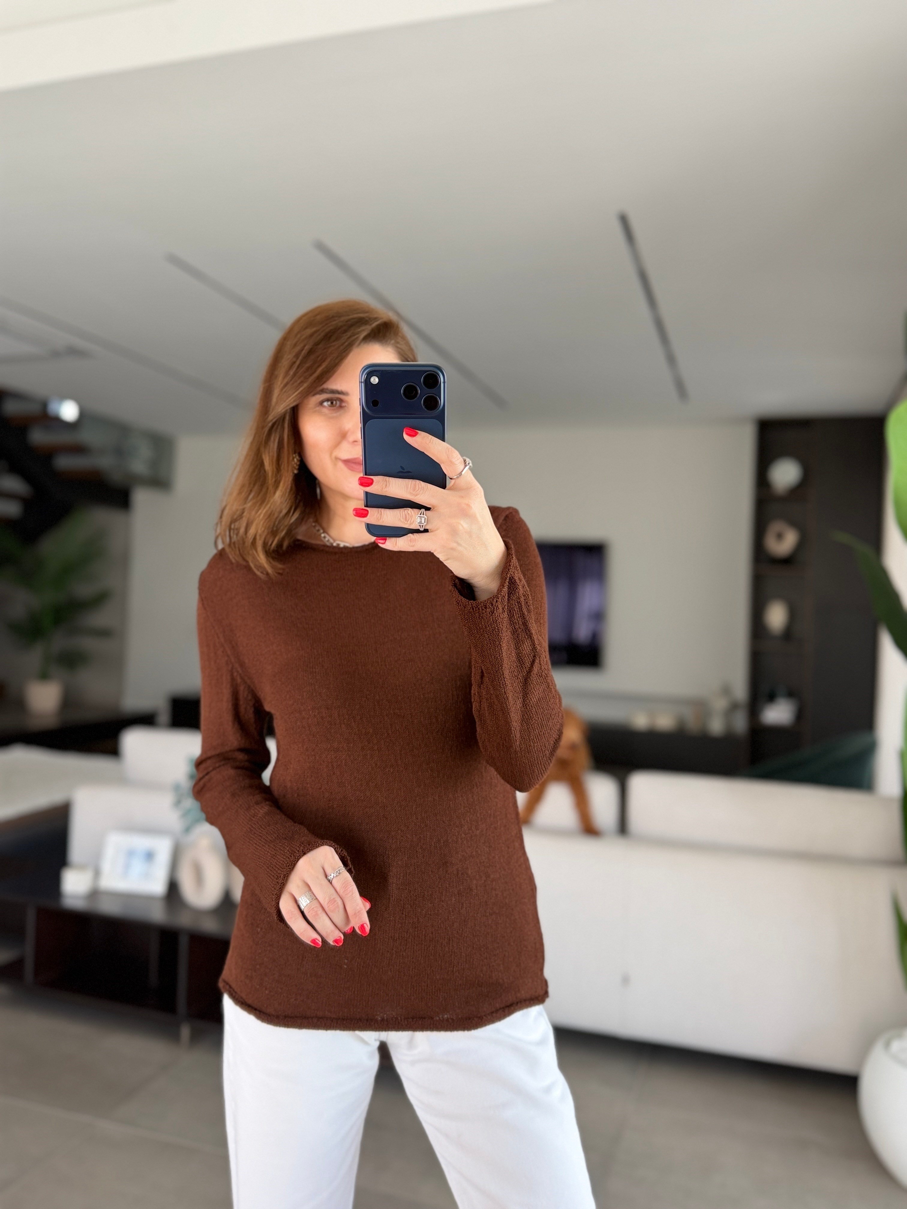 Acı Kahve Merserize Bluz