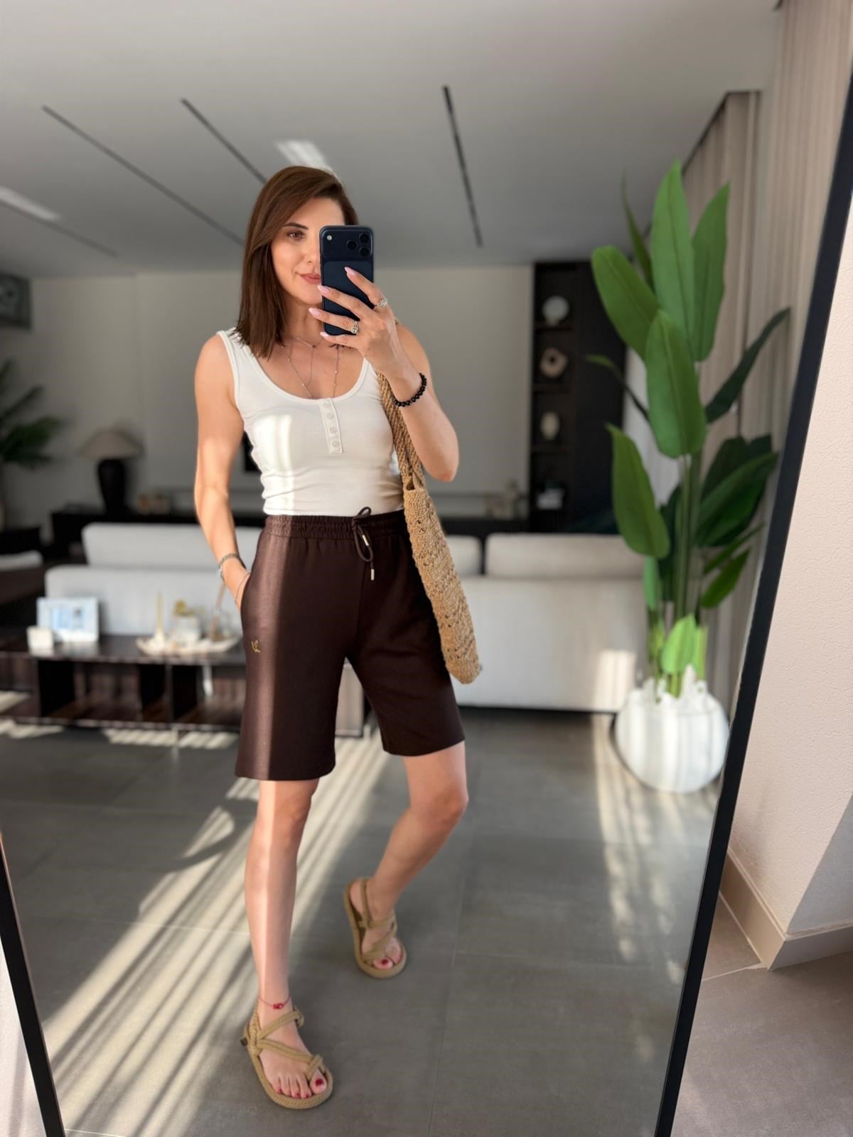 Acı Kahve Modal Şehir Boy Şort