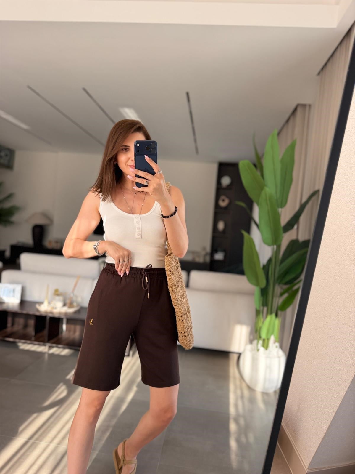 Acı Kahve Modal Şehir Boy Şort