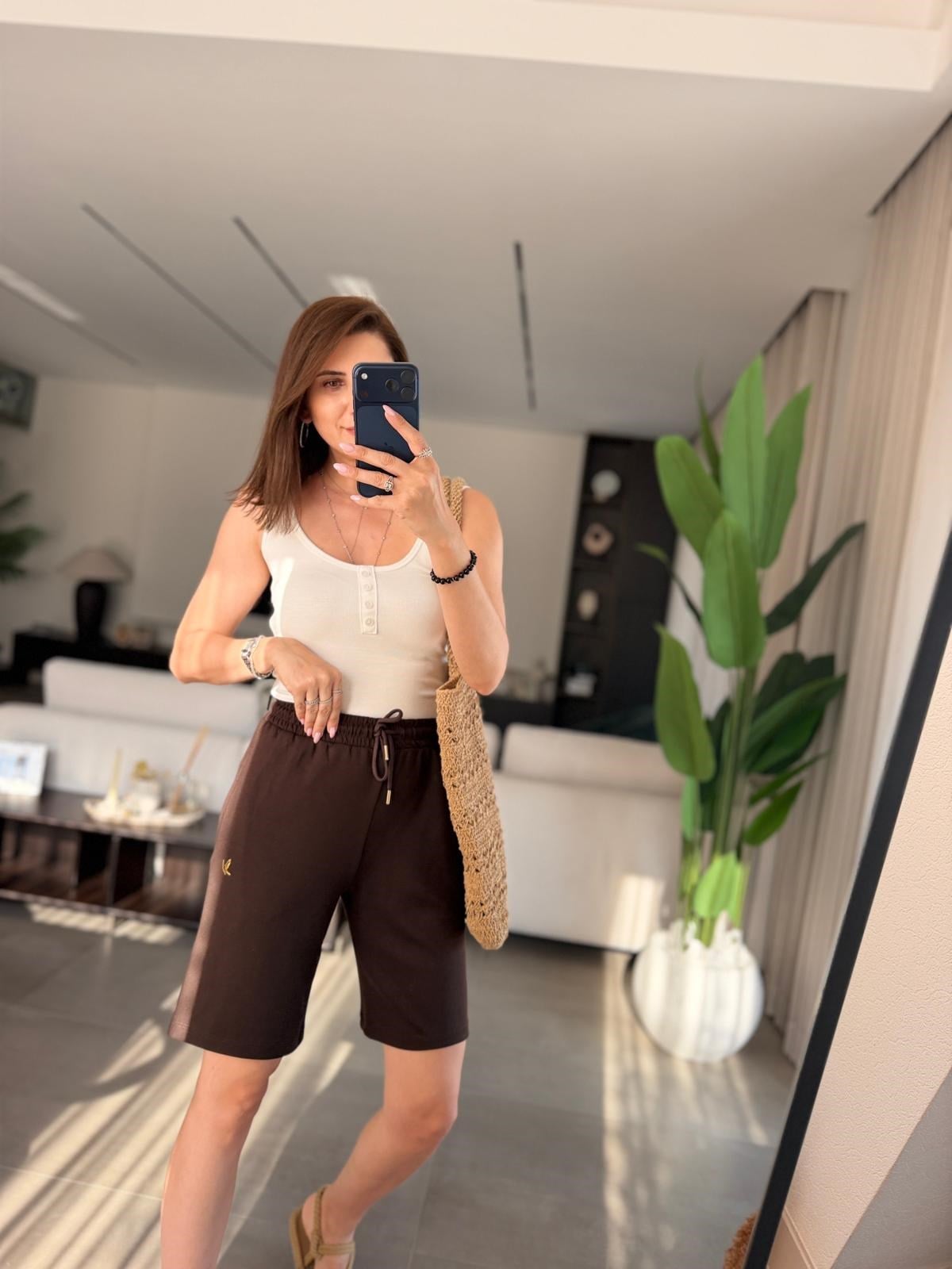 Acı Kahve Modal Şehir Boy Şort
