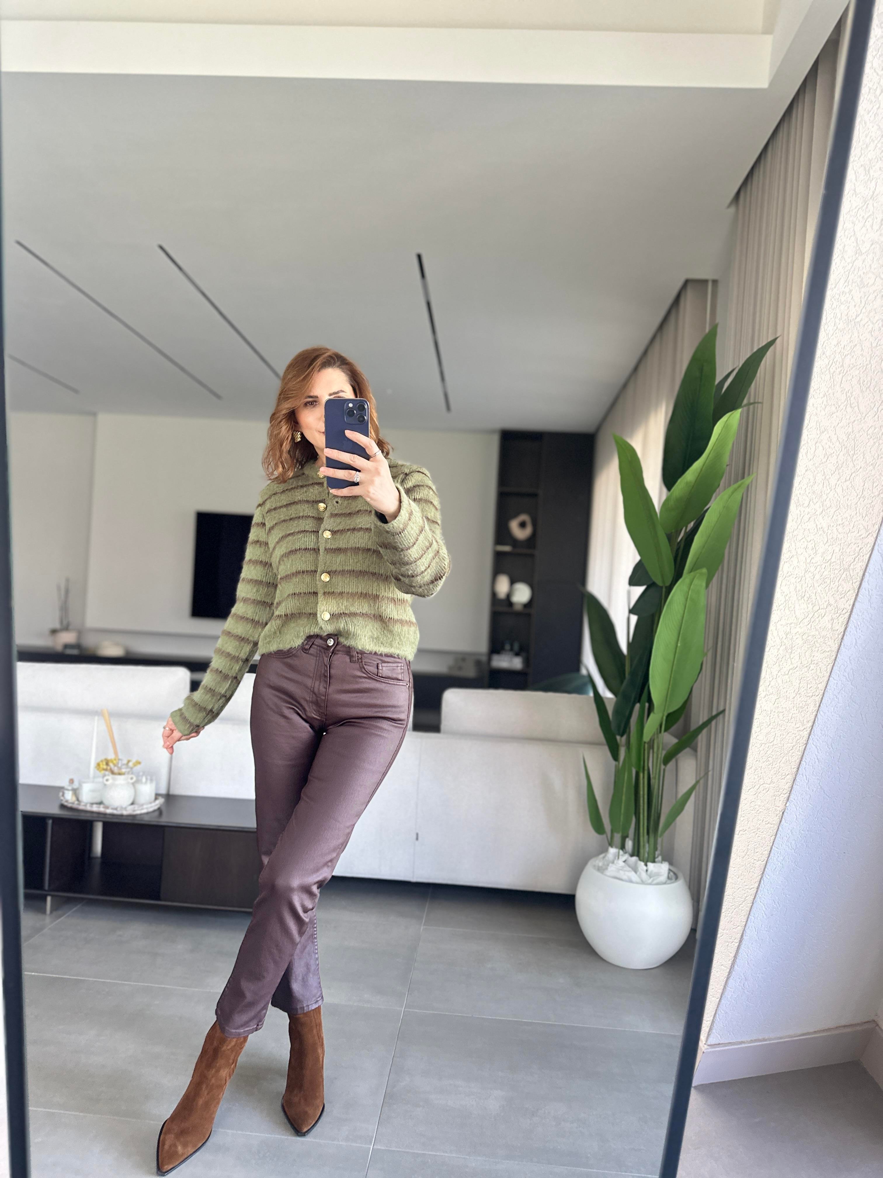 Acı Kahve Mumlu Jean