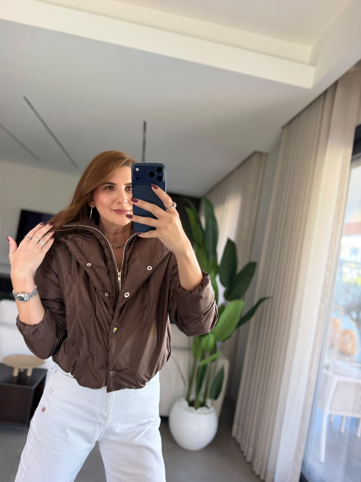 Acı Kahve Nora Şişme Ceket