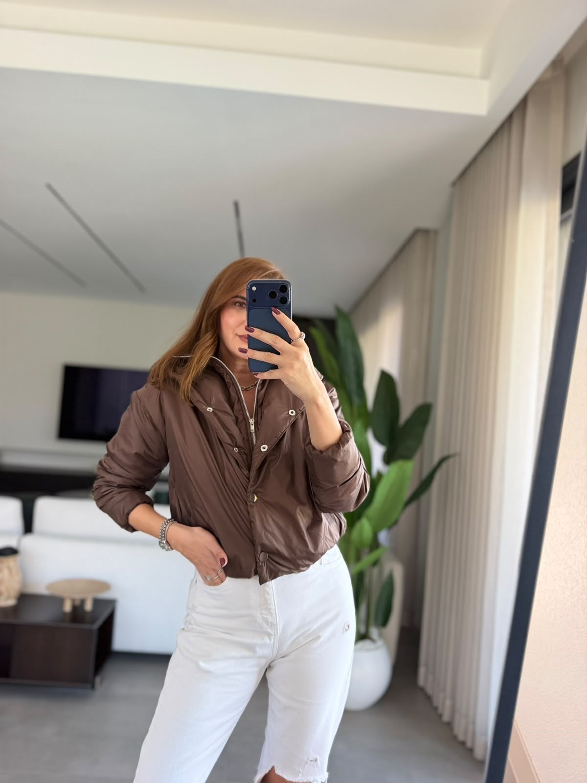 Acı Kahve Nora Şişme Ceket