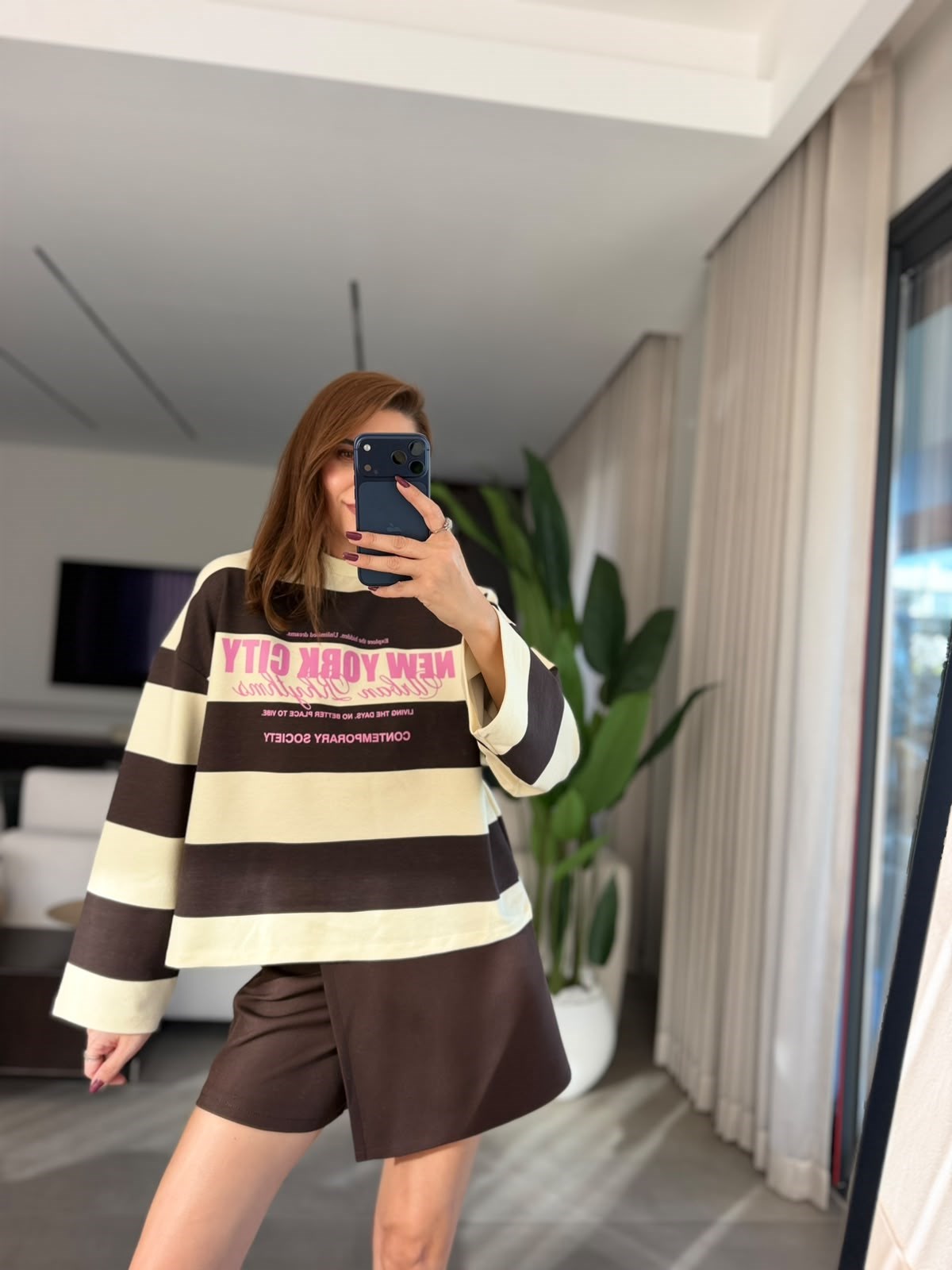 Acı Kahve NY Cıty Baskılı Sweatshırt