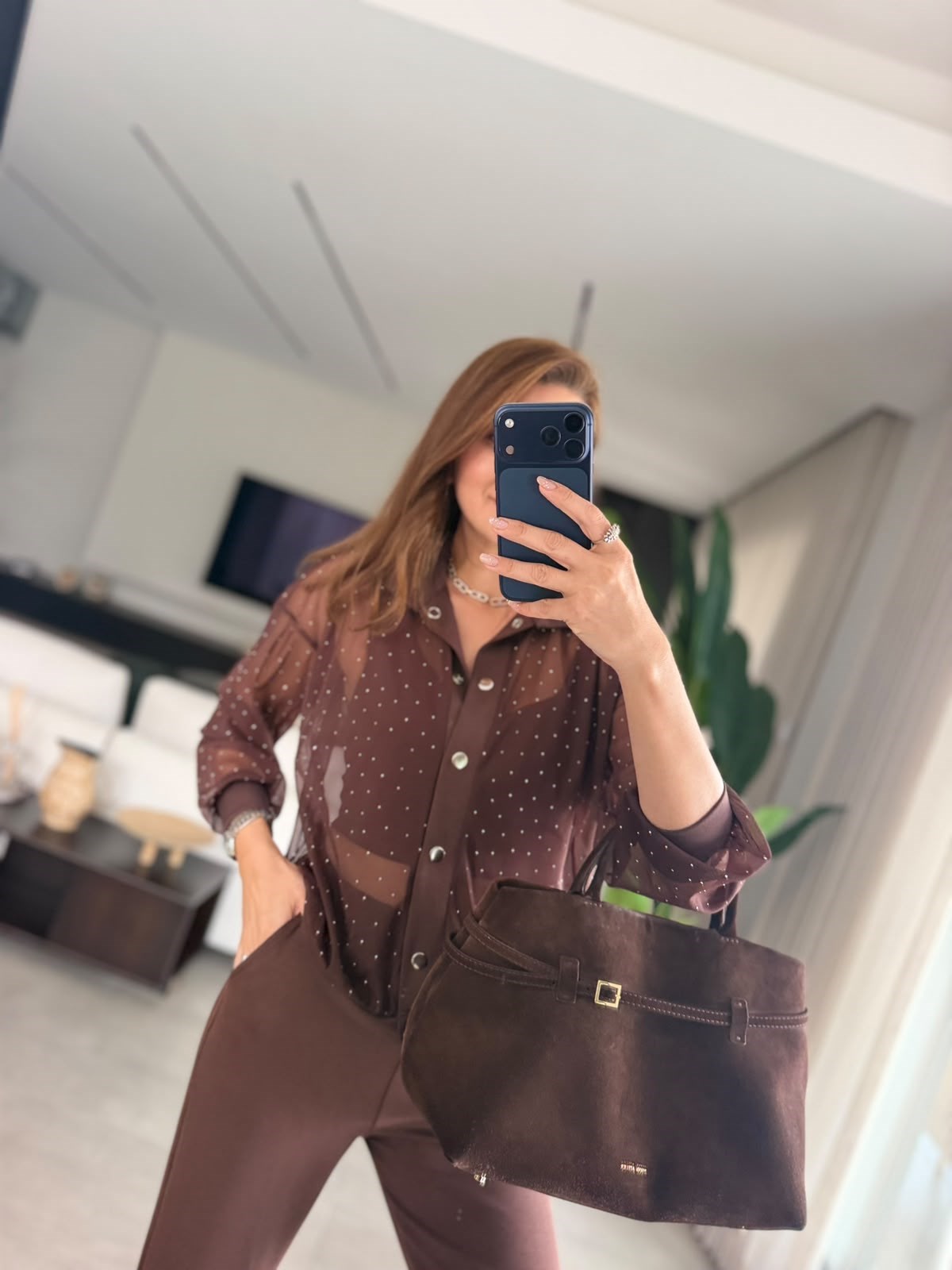 Acı Kahve  Pırıltı Tül Takım
