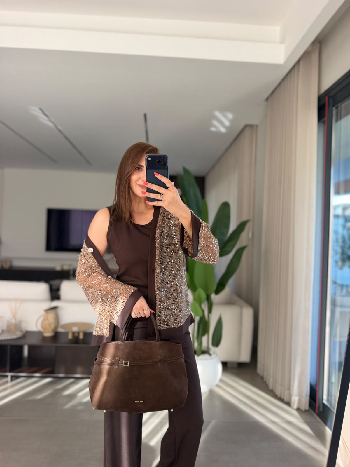Acı Kahve Solei Payet Fileli Üçlü Takım