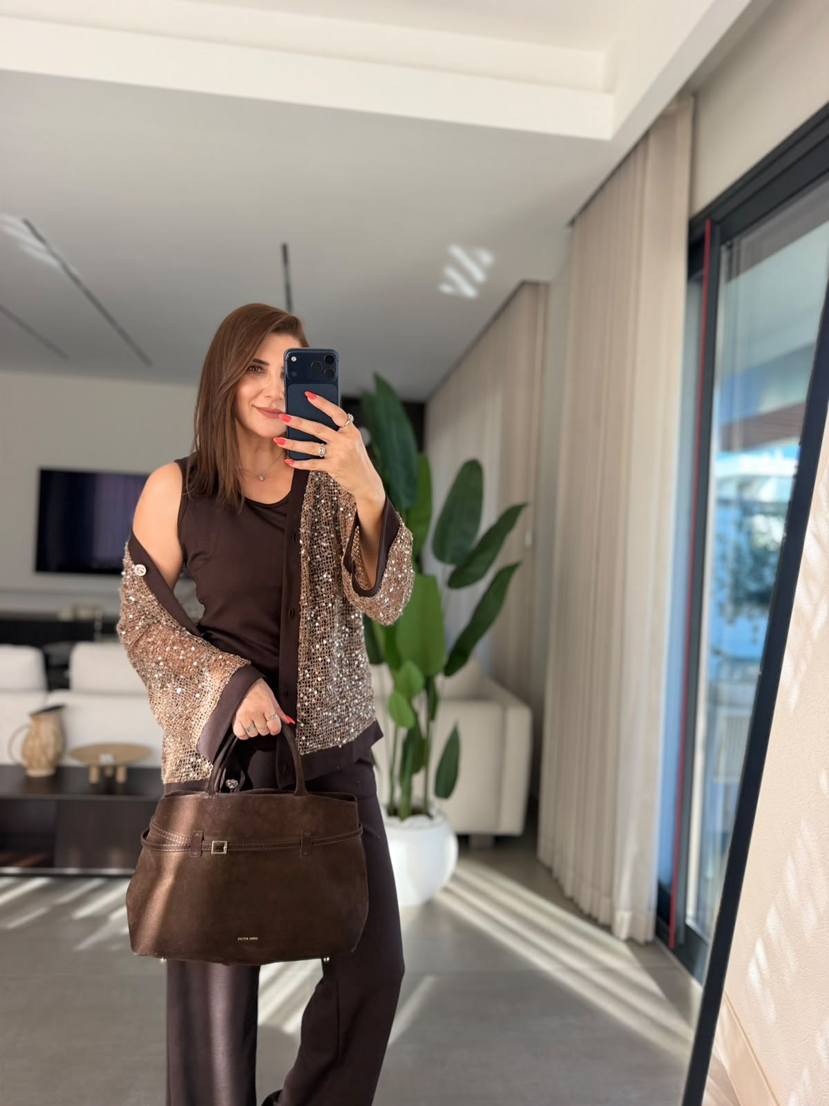 Acı Kahve Solei Payet Fileli Üçlü Takım
