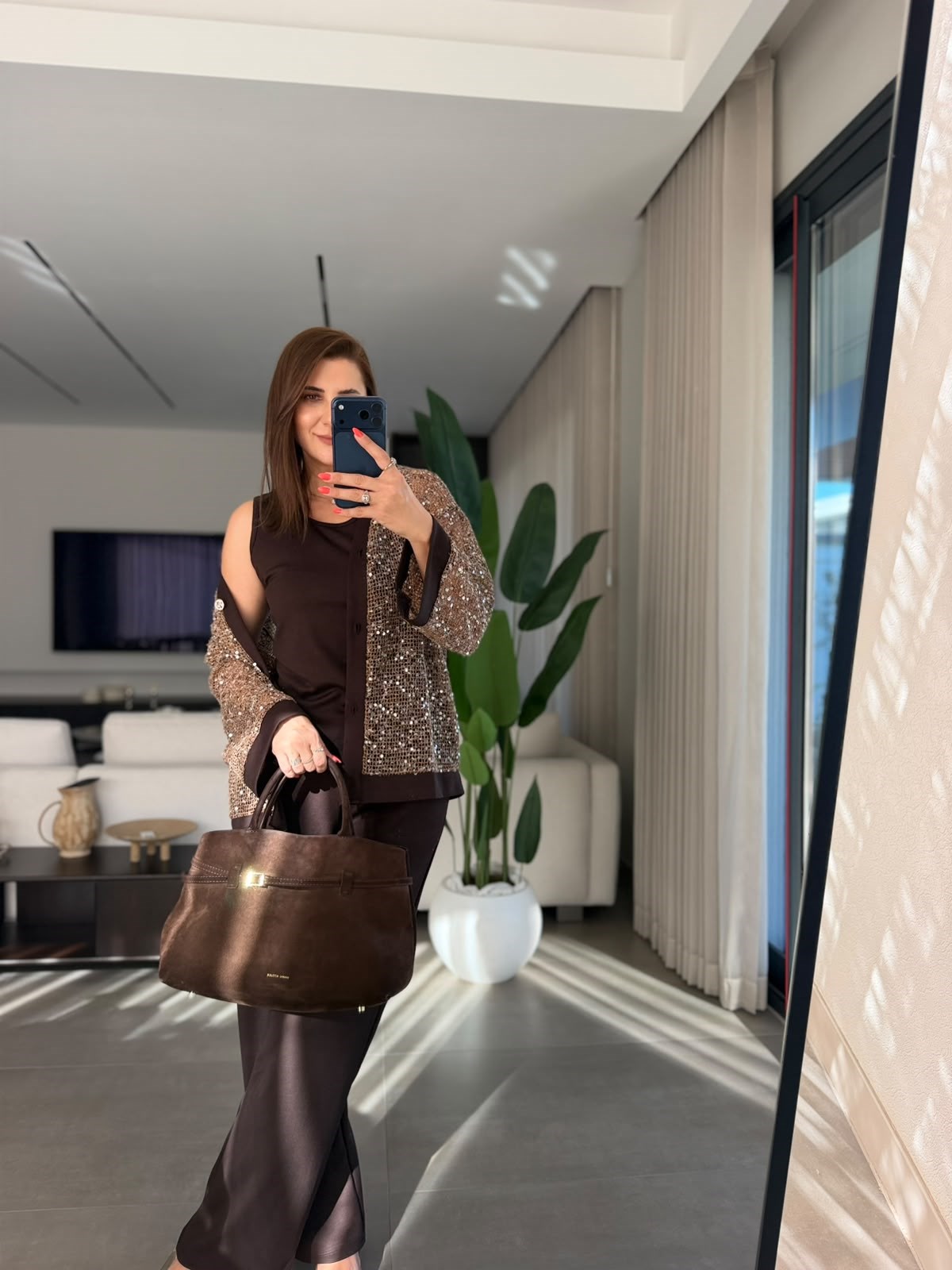 Acı Kahve Solei Payet Fileli Üçlü Takım