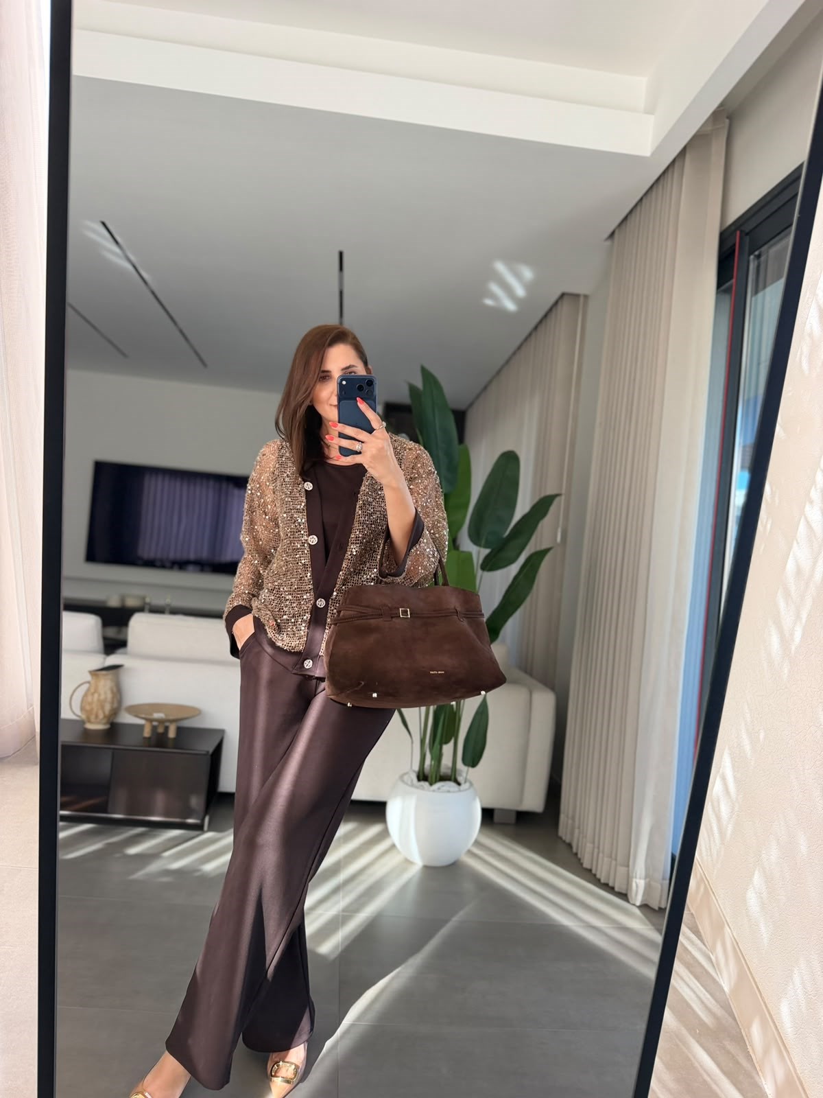 Acı Kahve Solei Payet Fileli Üçlü Takım