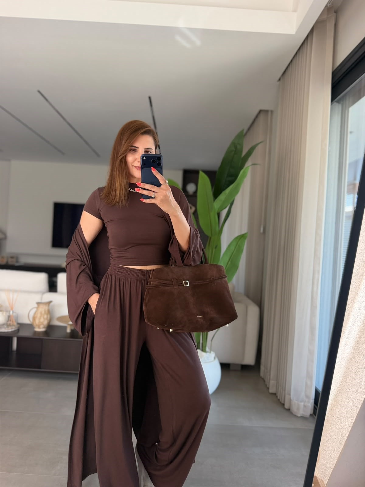 Acı Kahve Üçlü Kimona Takım