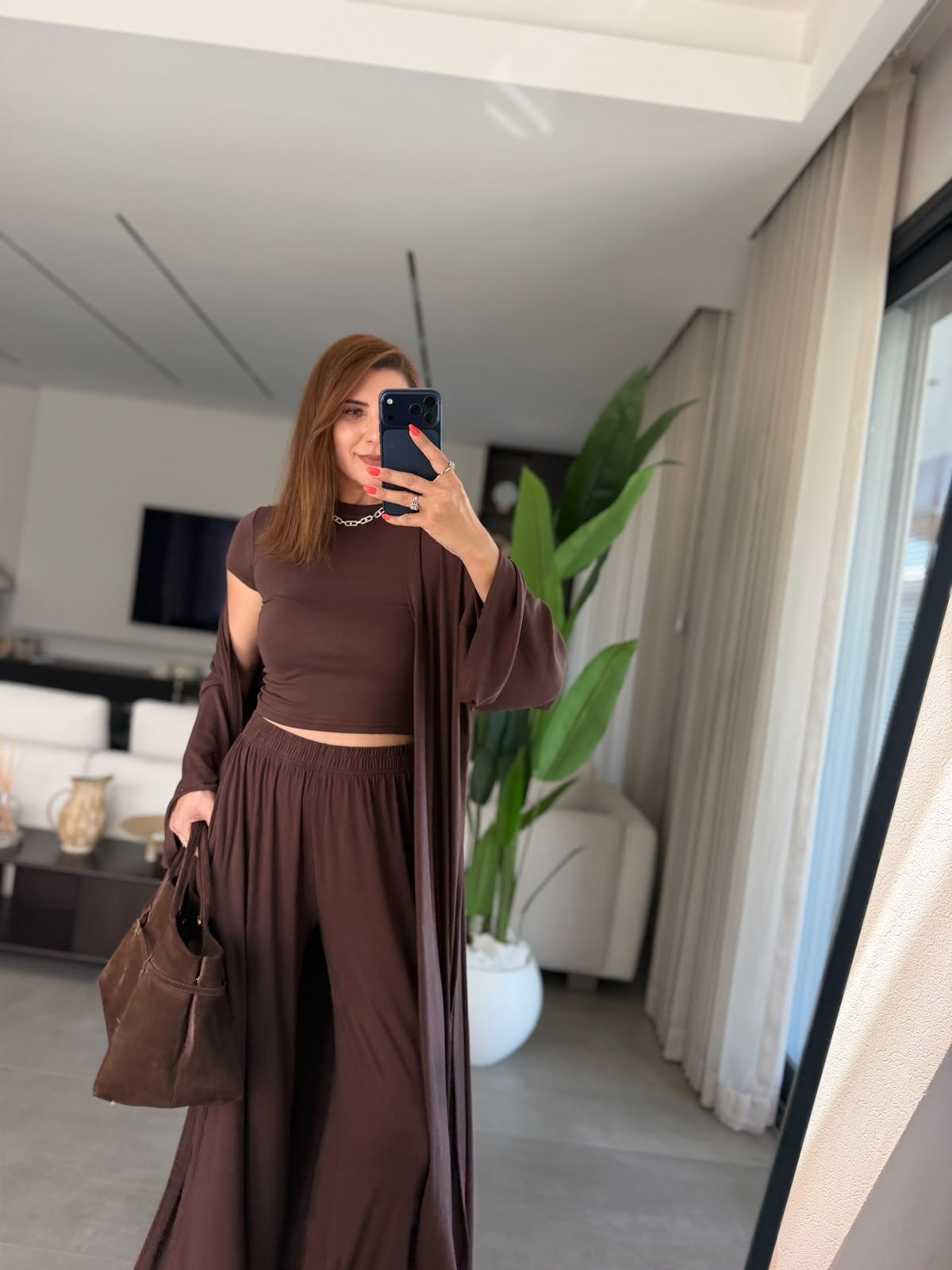Acı Kahve Üçlü Kimona Takım