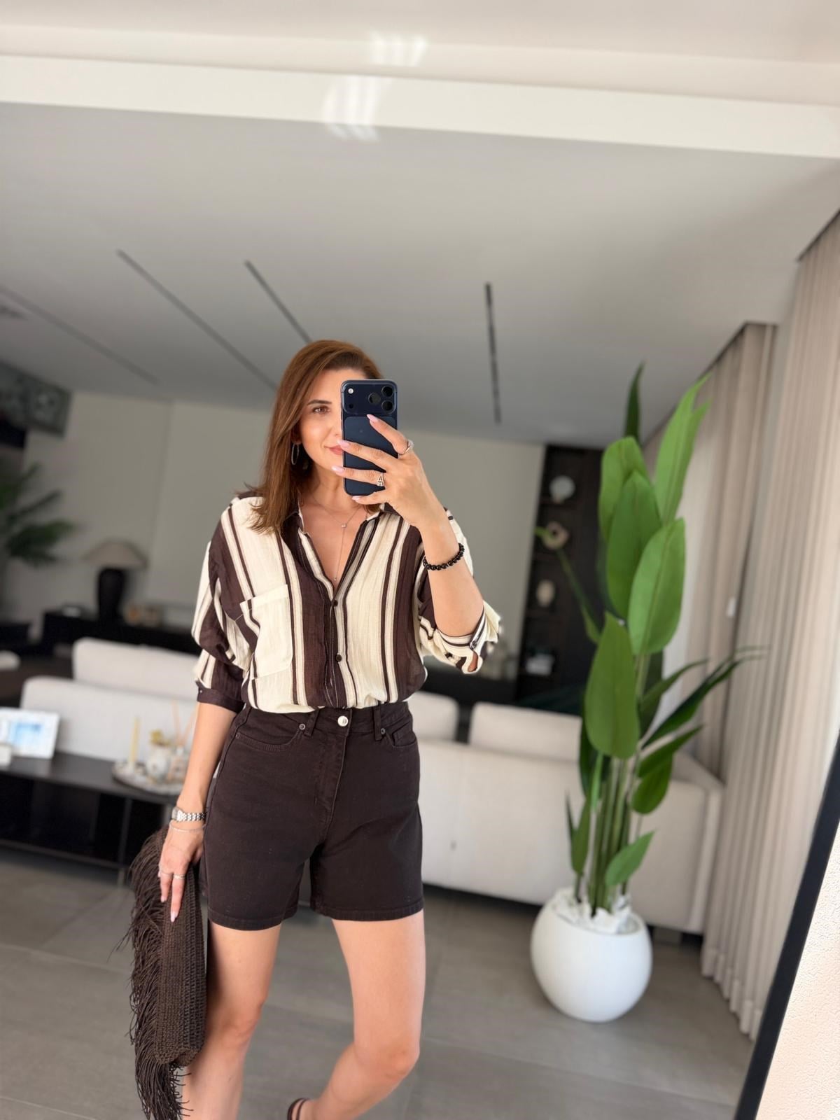 Acı Kahve Zr Kısa Jean Şort