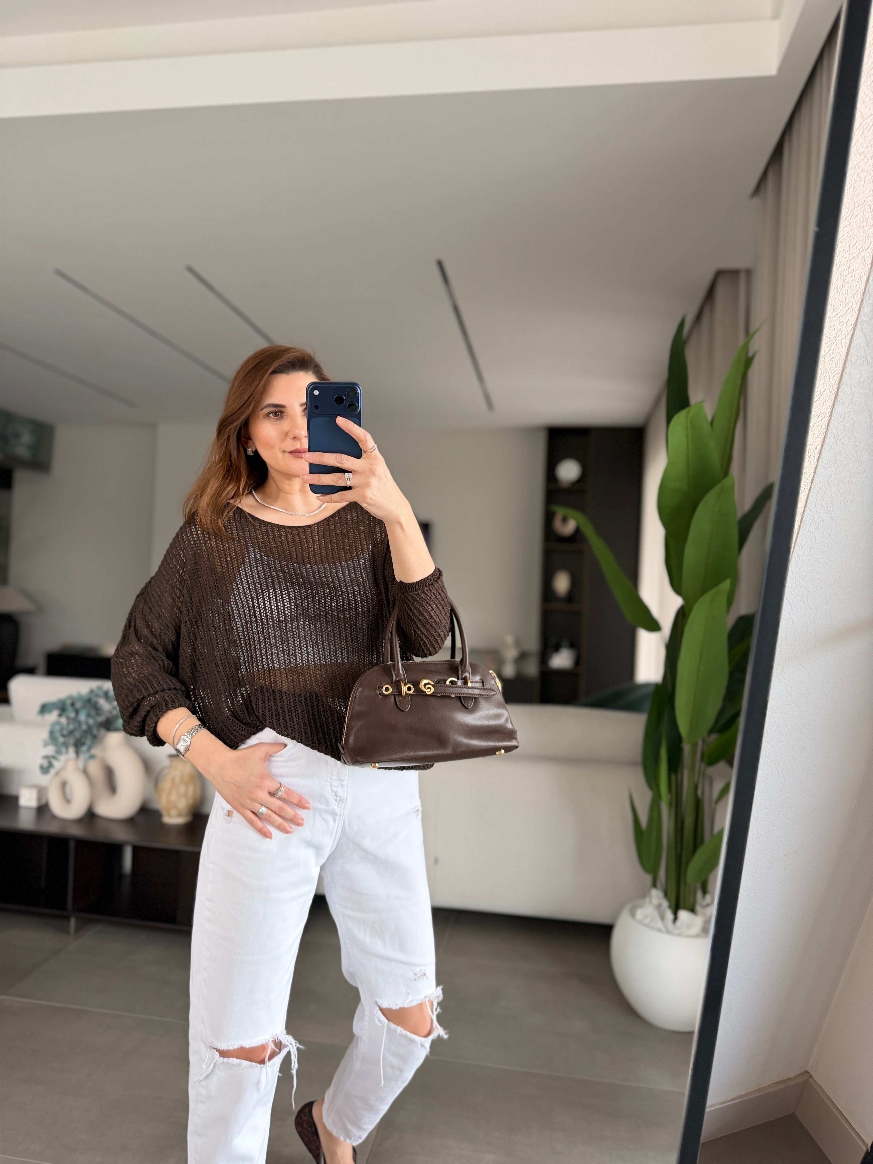 Acı Kahve Zr Model Merserize File Bluz