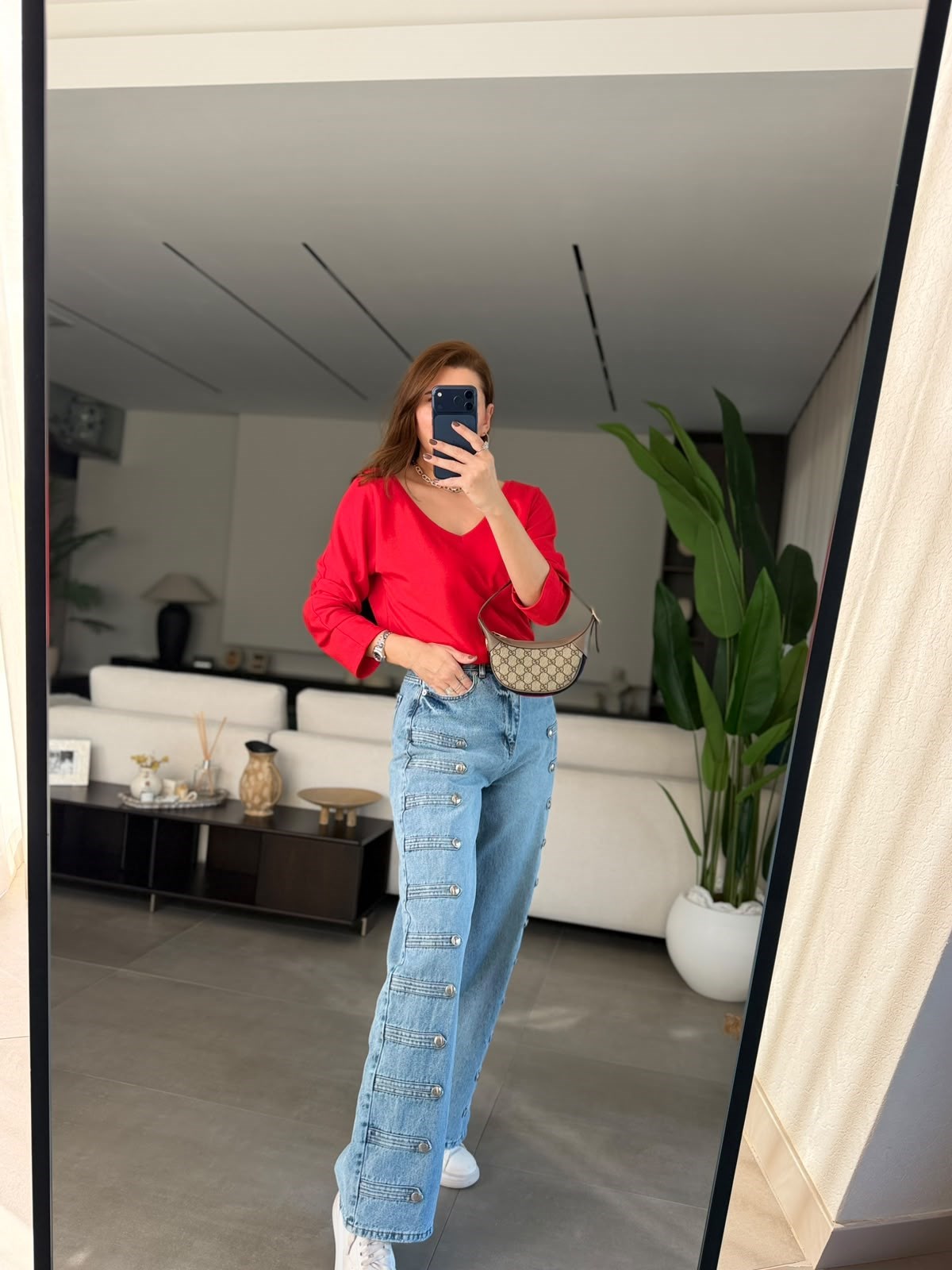 Açık Mavi Royal Metal Detaylı Jean