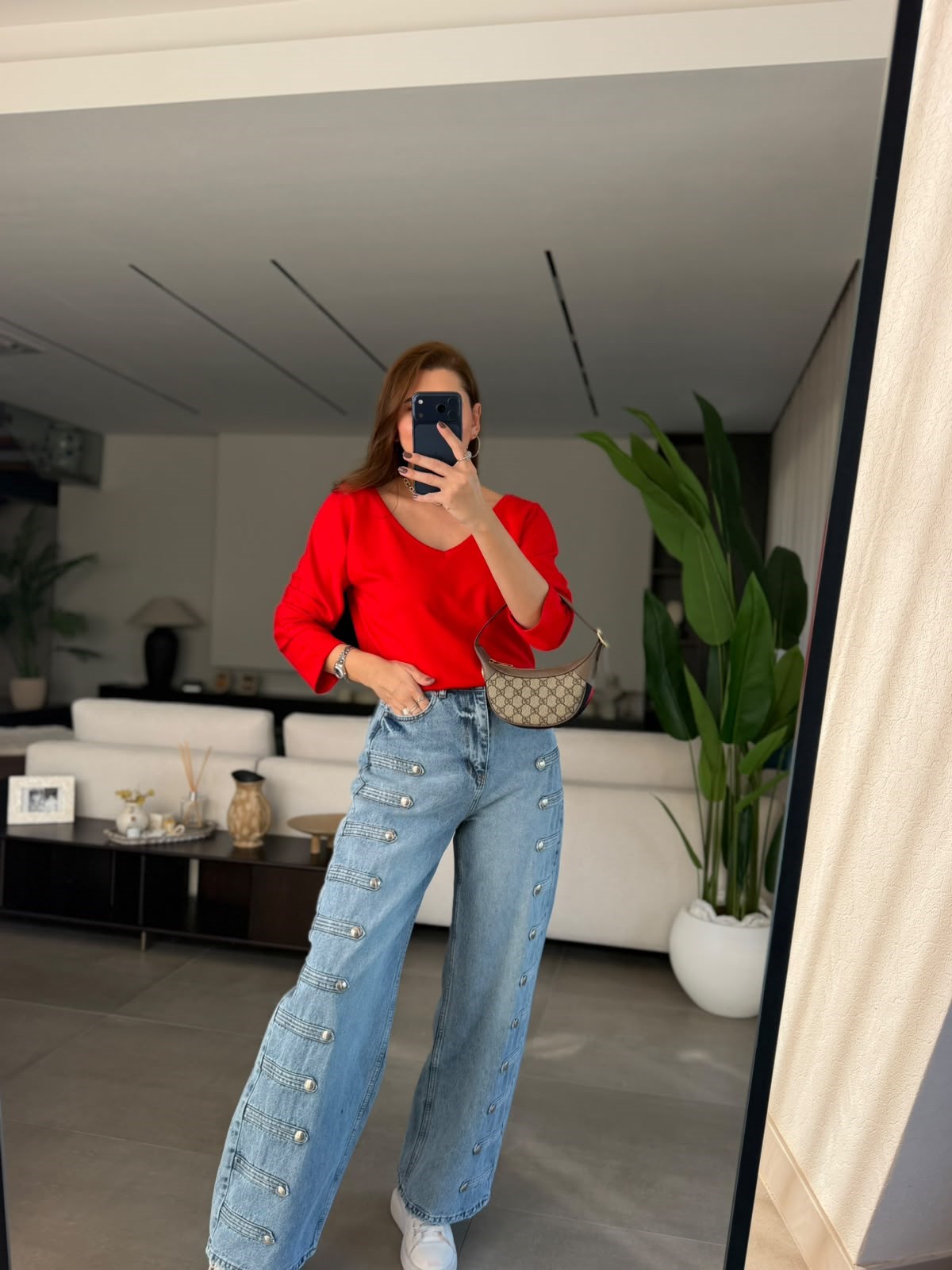 Açık Mavi Royal Metal Detaylı Jean