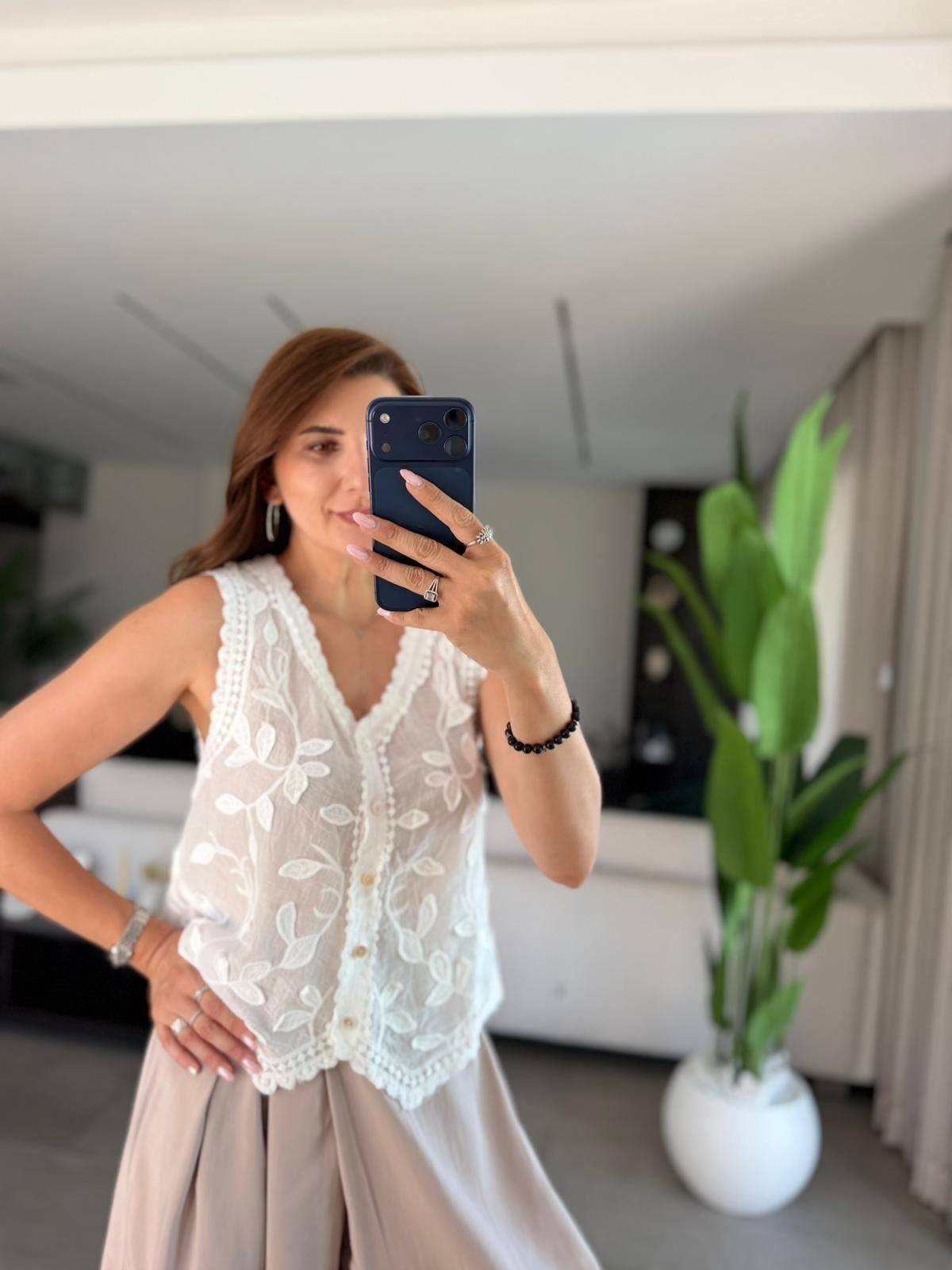 Alaçatı Nakışlı Yelek