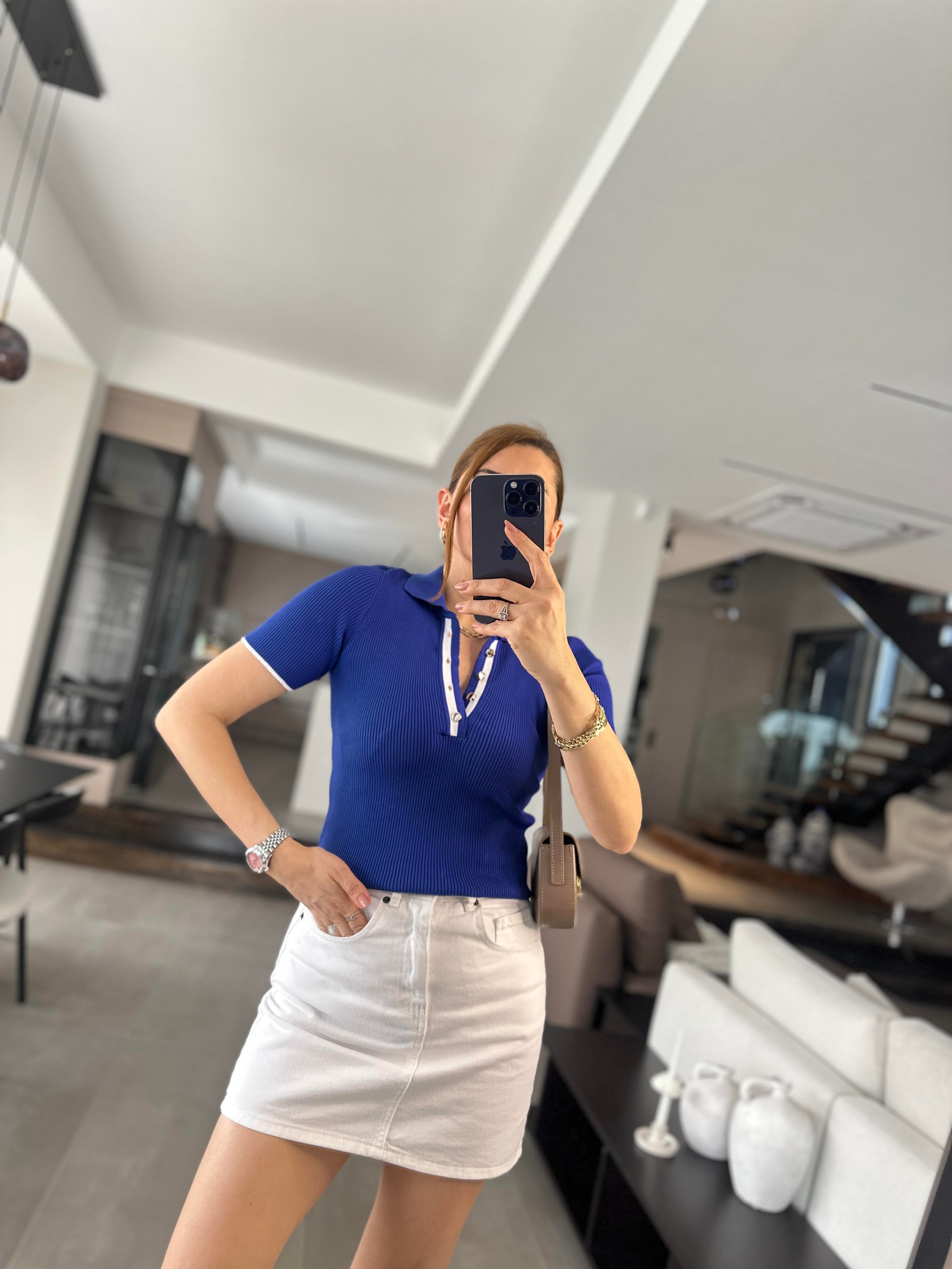 Arka Cep Detaylı Zr Model Kot Etek