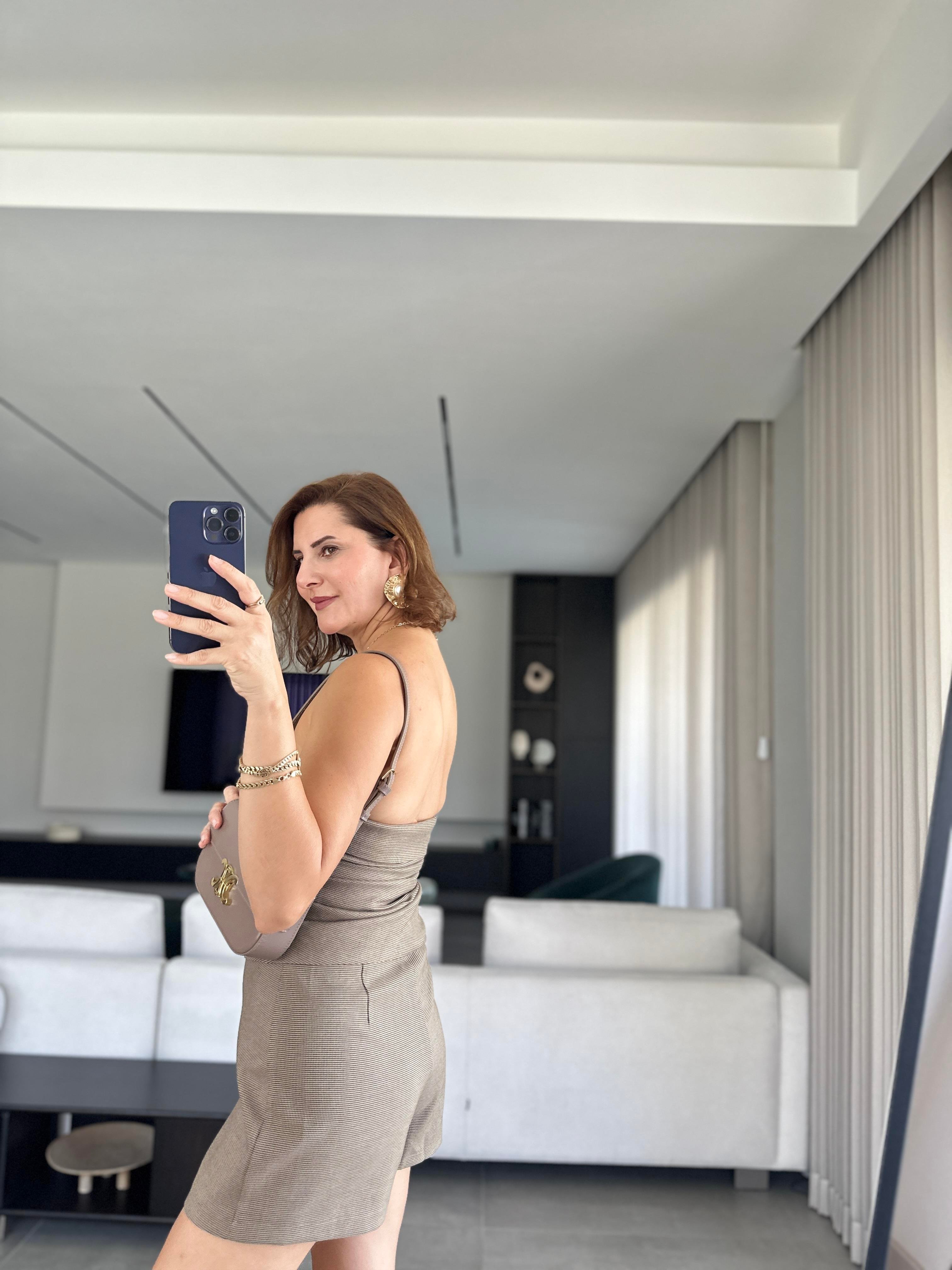 Asimetrik Bluz Şort Takım