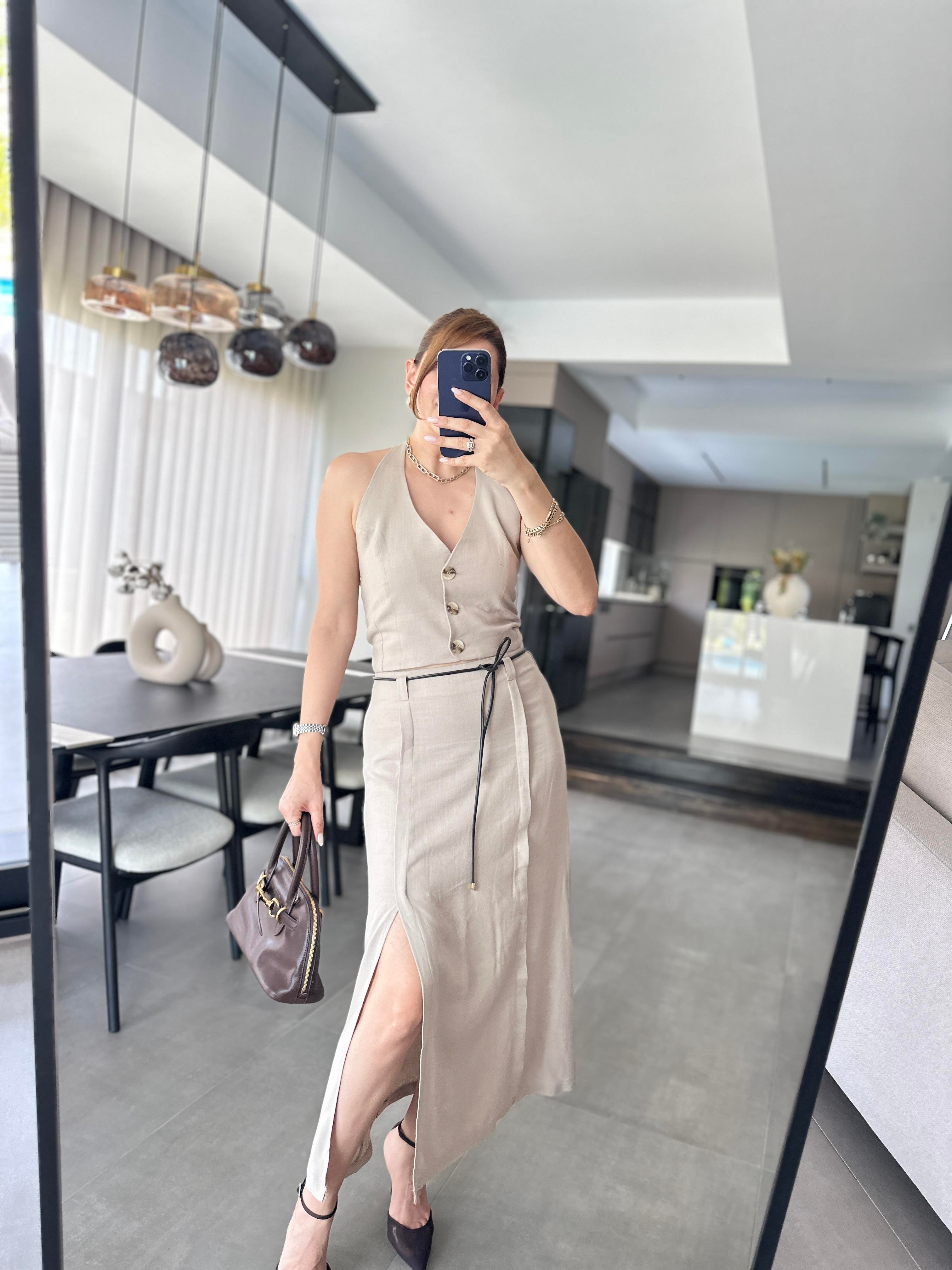 Asos Etekli Keten Takım
