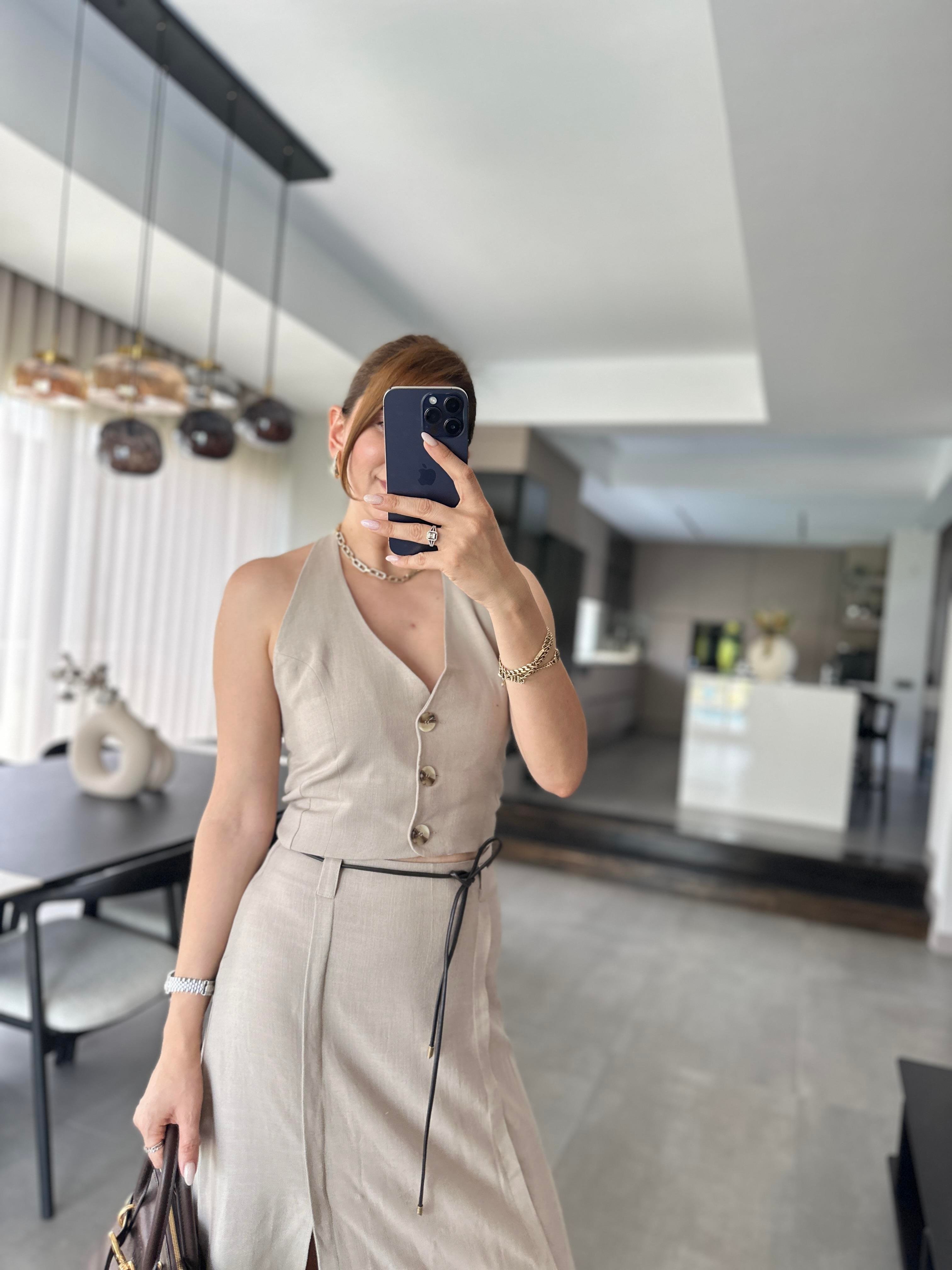 Asos Etekli Keten Takım