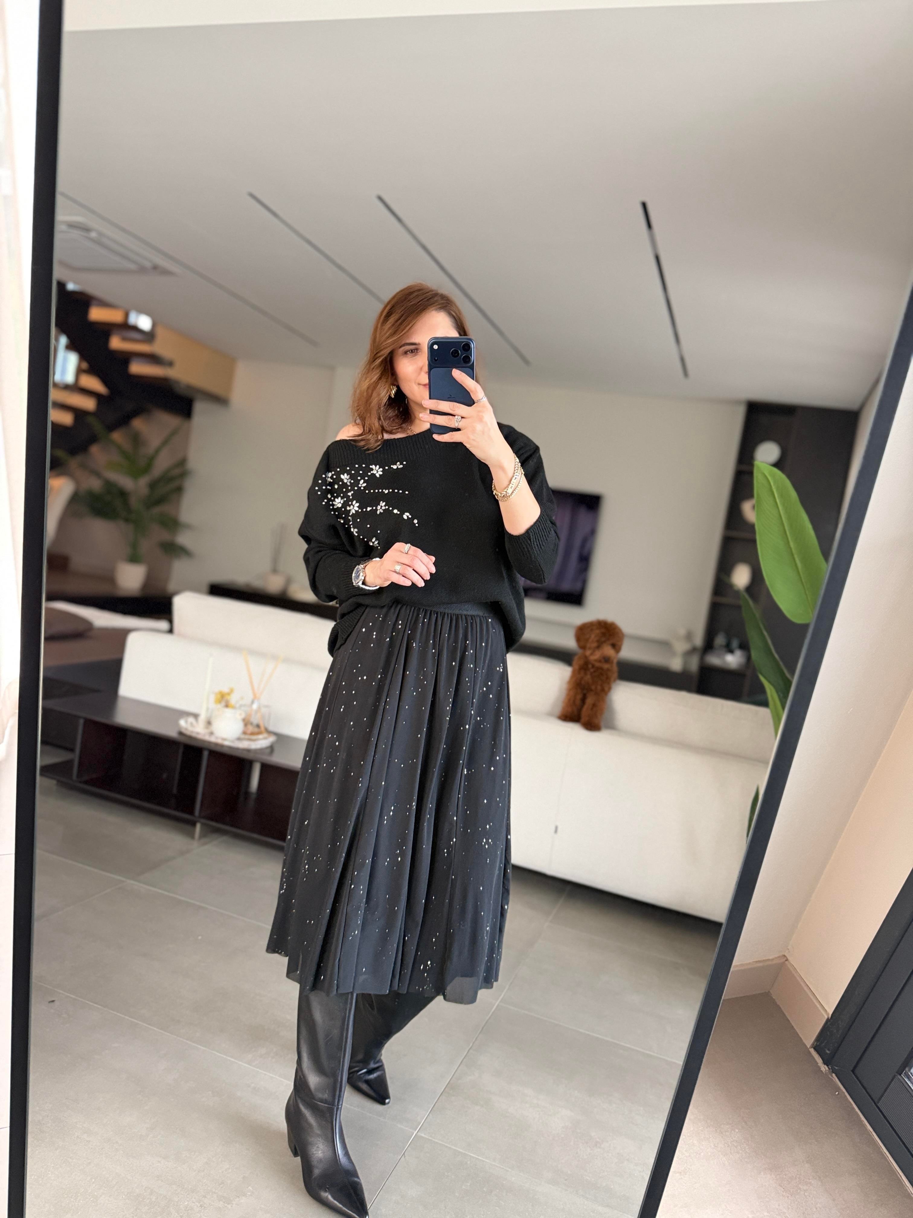 Astarlı Simlı Tül Etek