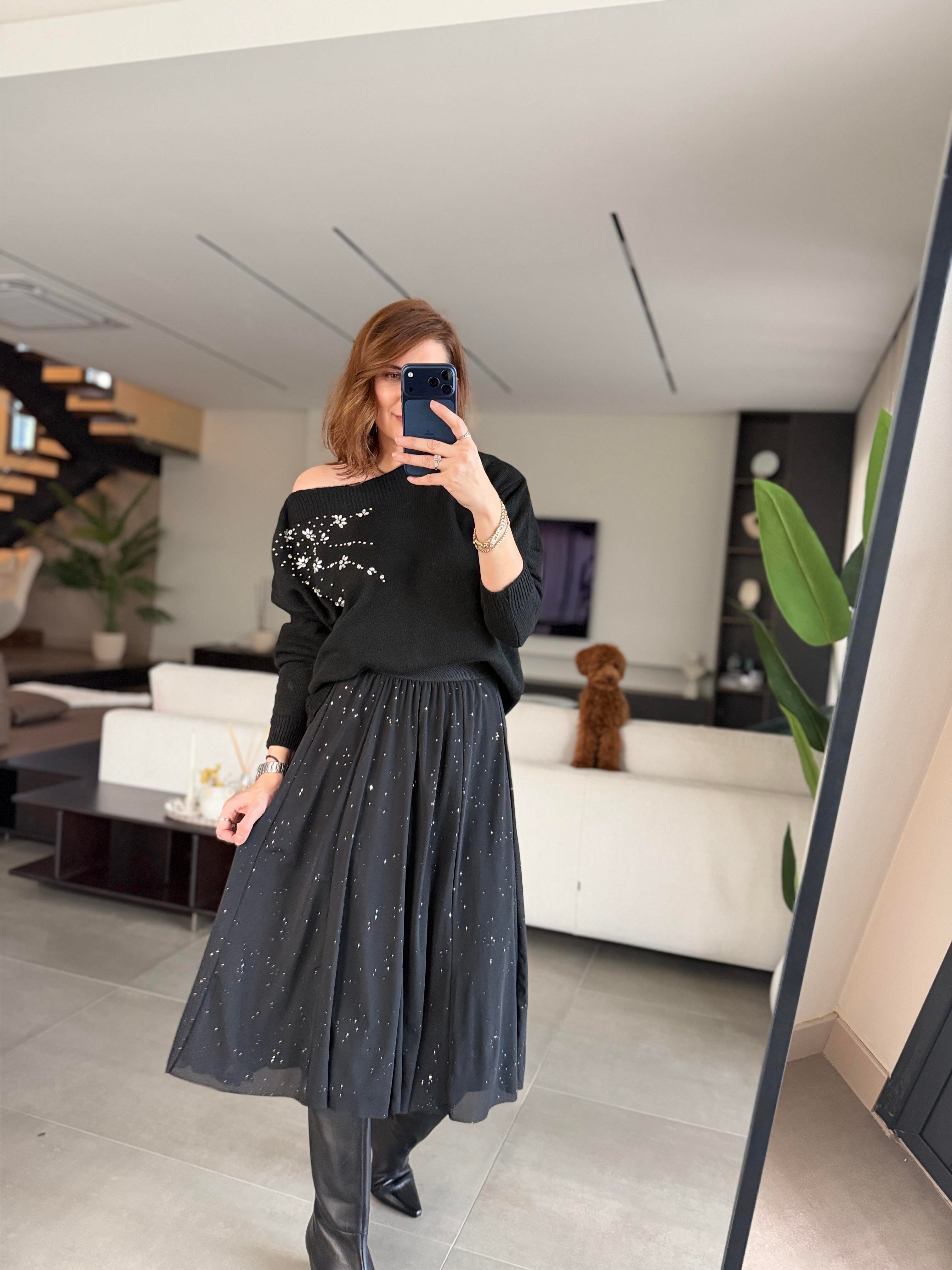 Astarlı Simlı Tül Etek