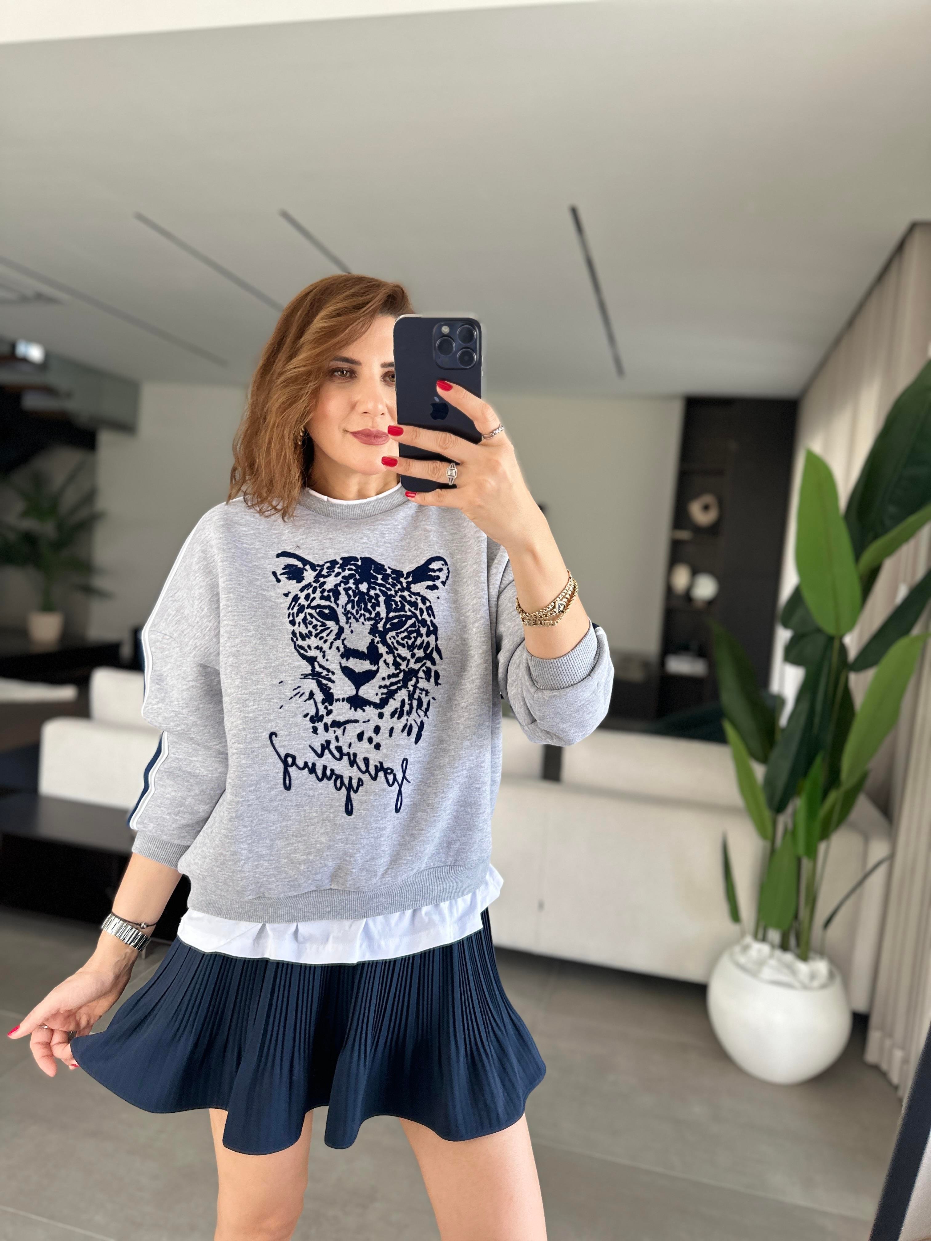 Bel Lastikli Pileli Şort Etek