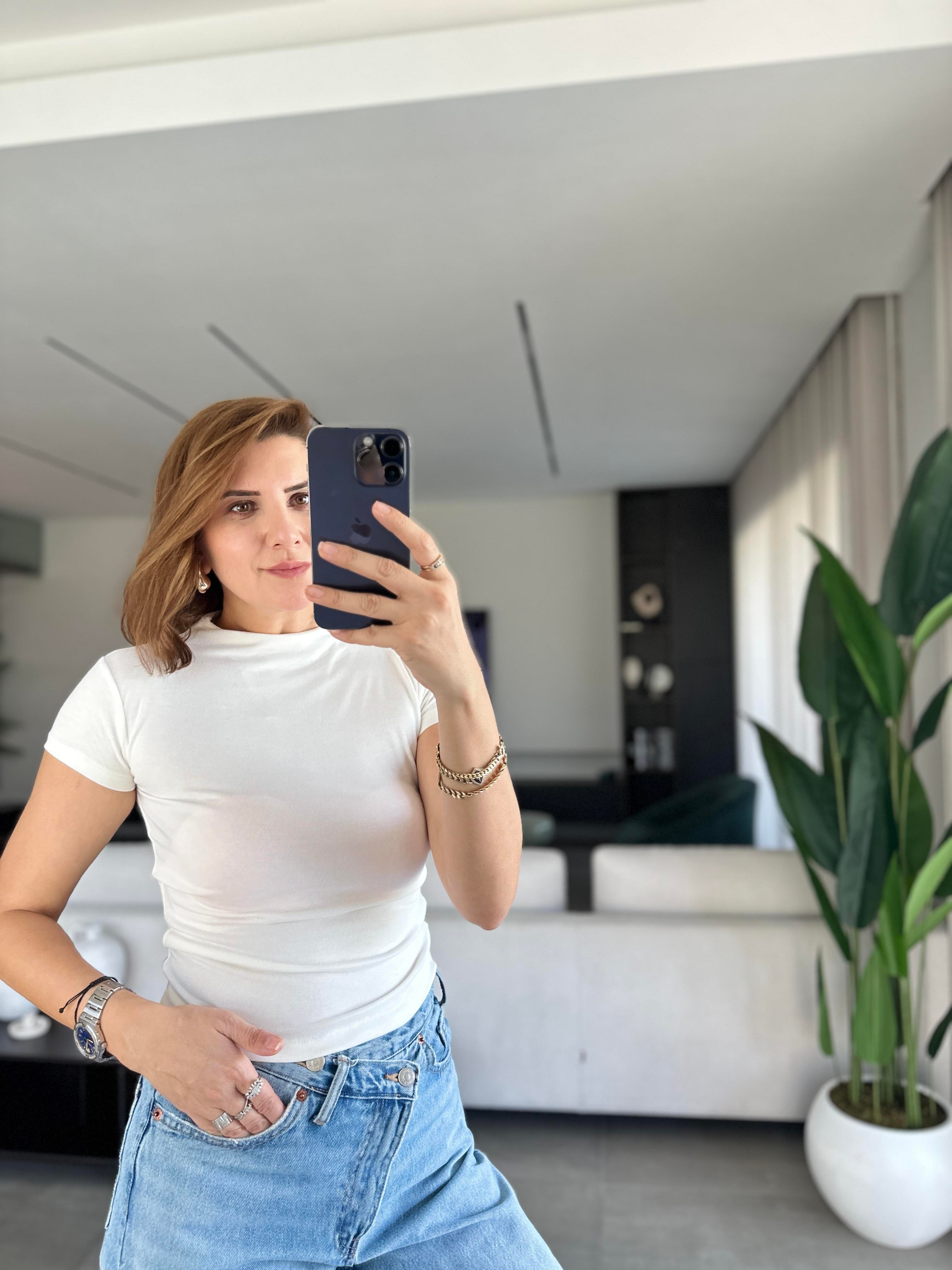 Beyaz Bebe Kol Basic T-shirt