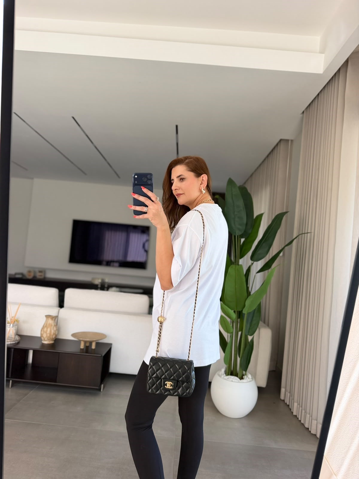 Beyaz Compact Süprem Oversize T-shirt