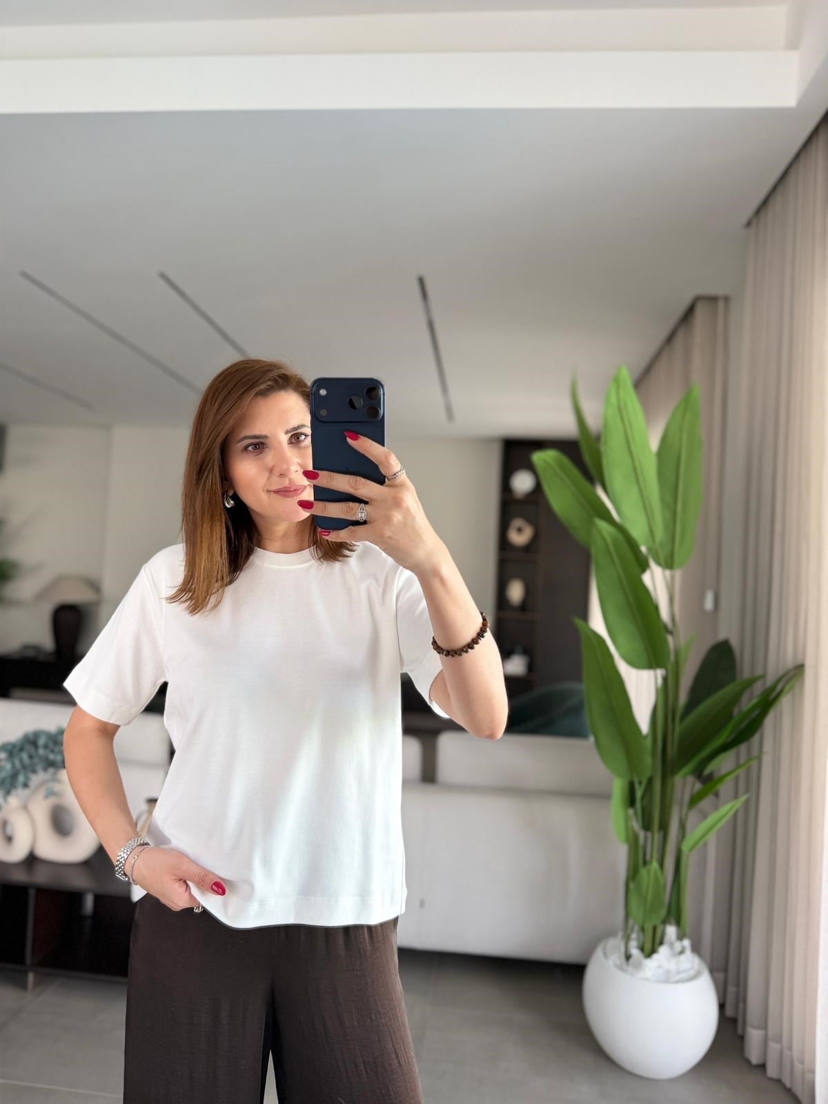 Beyaz Cos Basic T-shirt