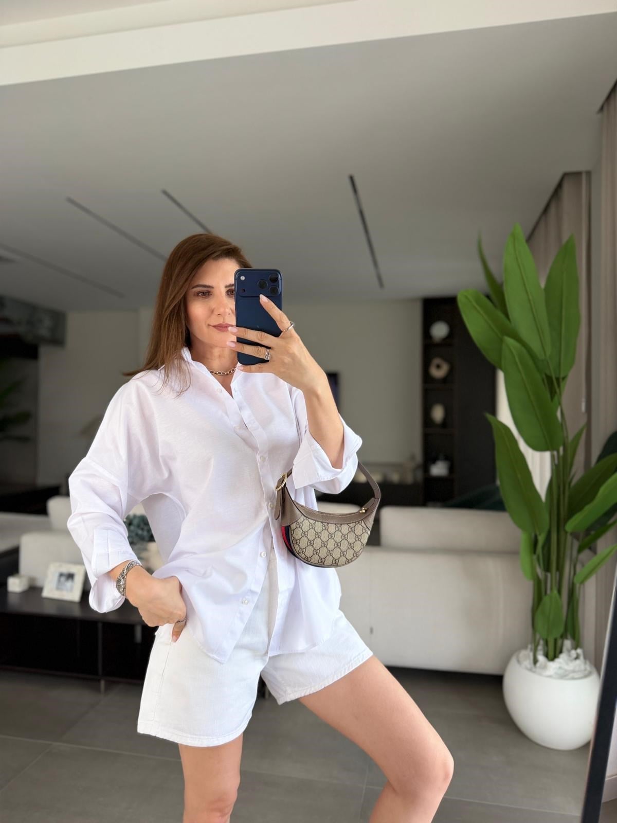 Beyaz  Poplin Gömlek