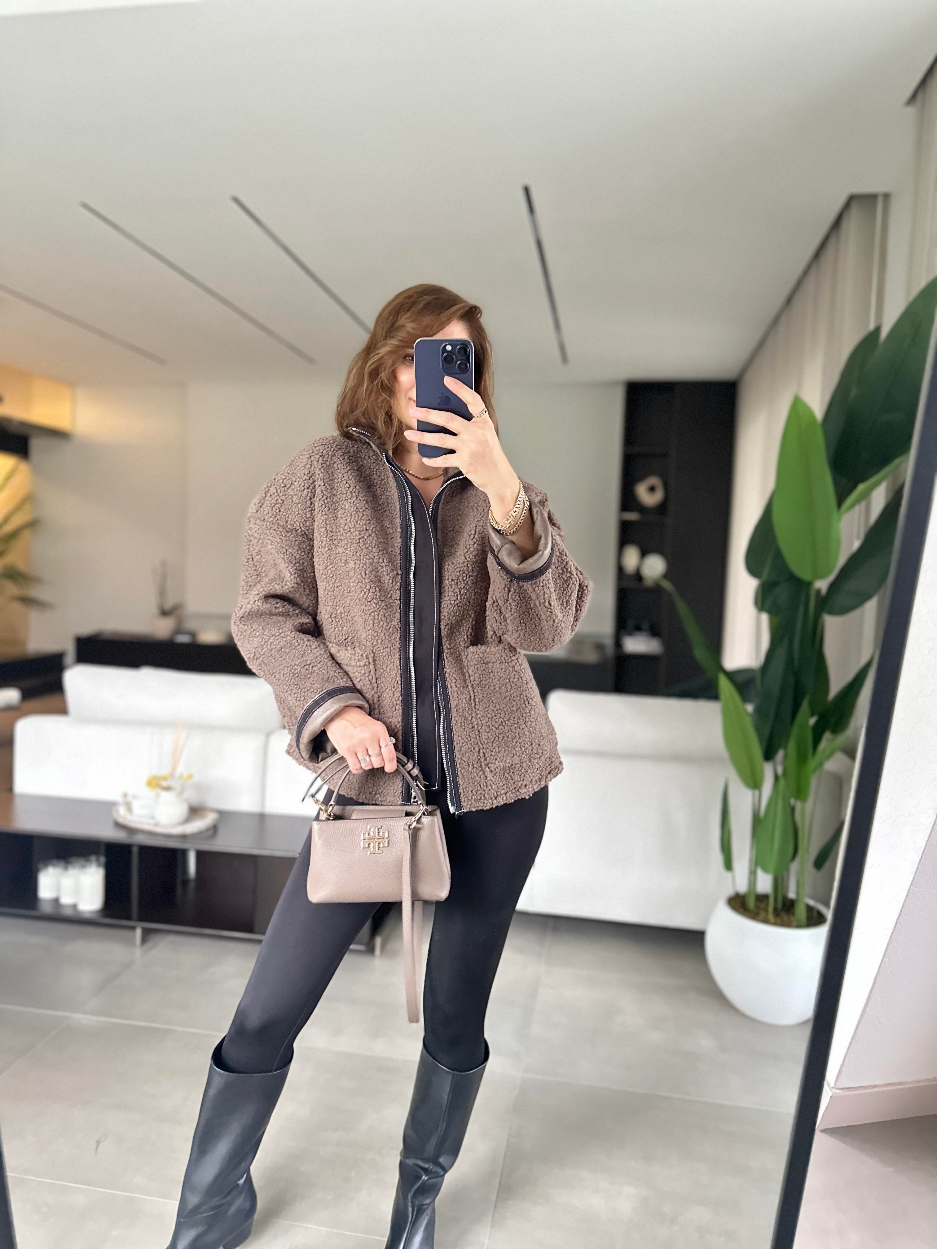 Biyeli Peluş Mont